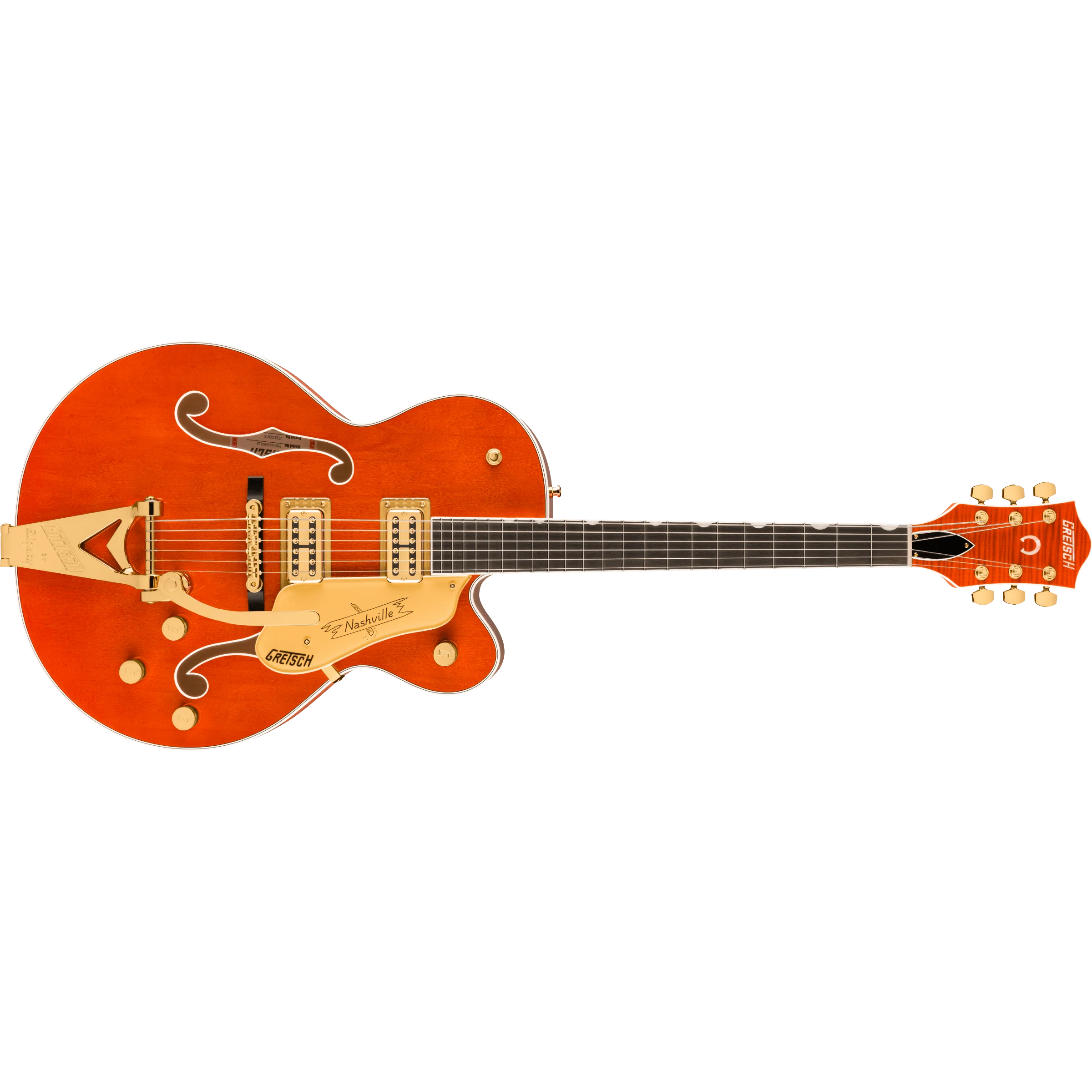 Gretsch - Nashville® Hollow Body with String-Thru Bigsby® and Gold Hardware - Ebony Fingerboard - Orange Stain - 240-1309-822
