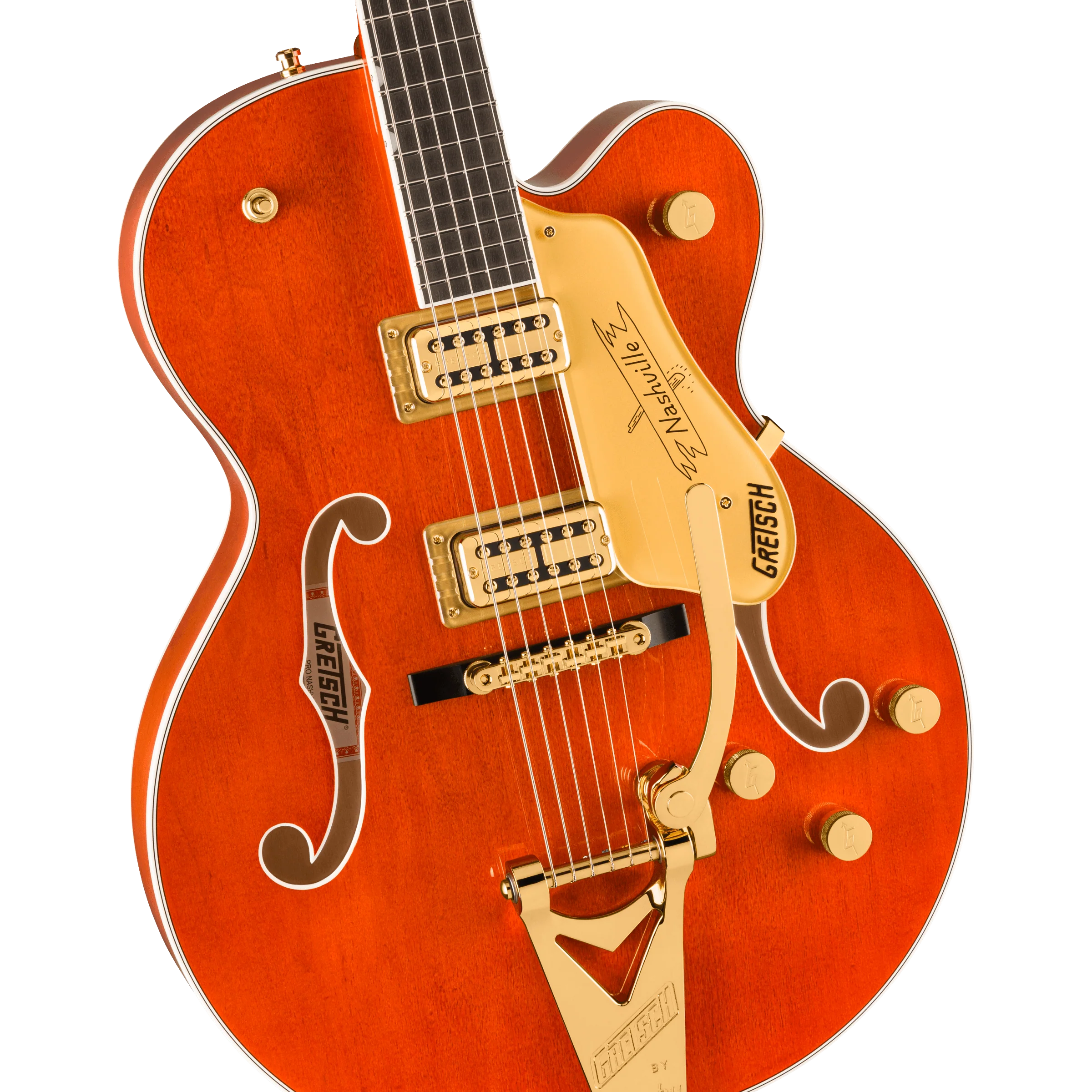 Gretsch - Nashville® Hollow Body with String-Thru Bigsby® and Gold Hardware - Ebony Fingerboard - Orange Stain - 240-1309-822 - Image 3