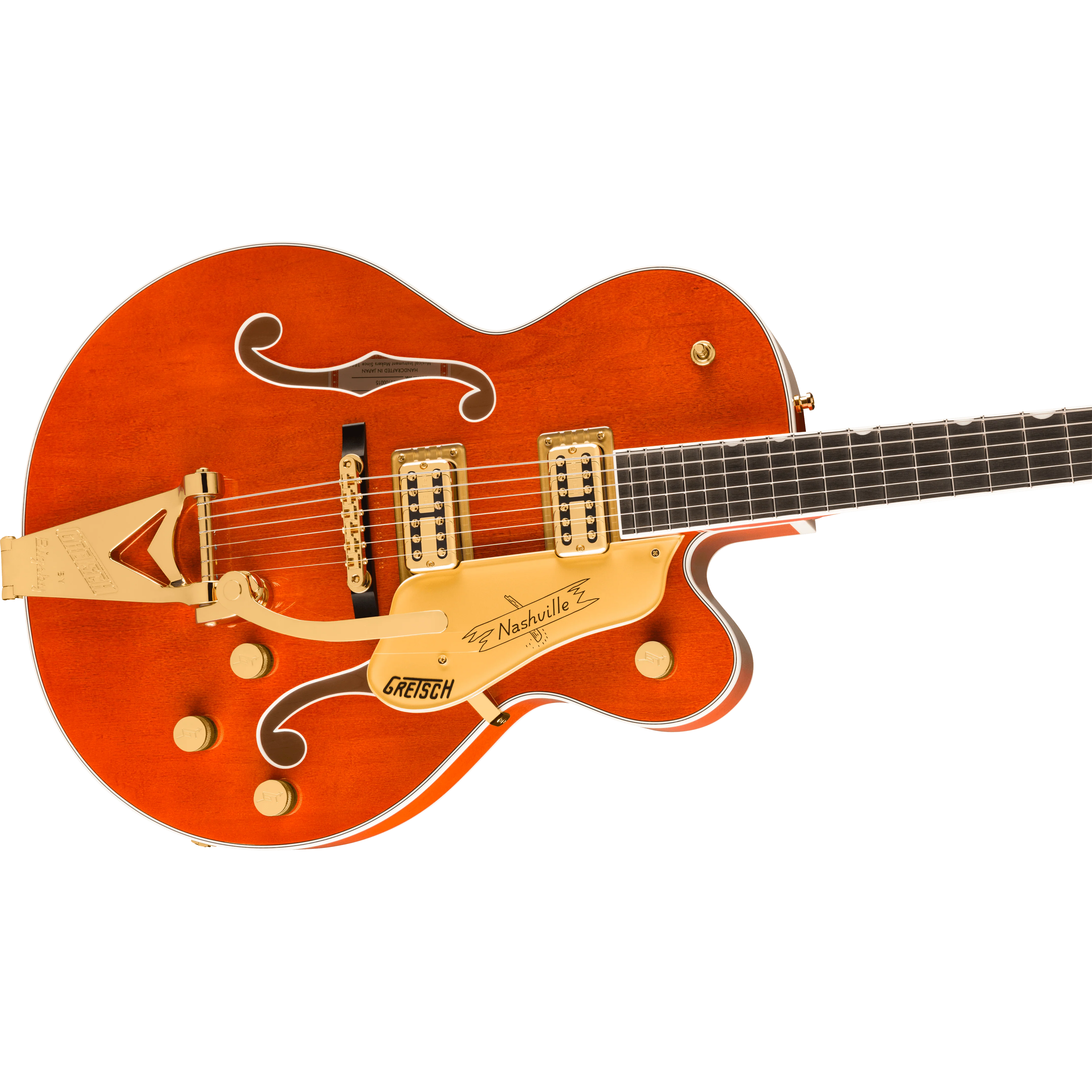 Gretsch - Nashville® Hollow Body with String-Thru Bigsby® and Gold Hardware - Ebony Fingerboard - Orange Stain - 240-1309-822 - Image 4