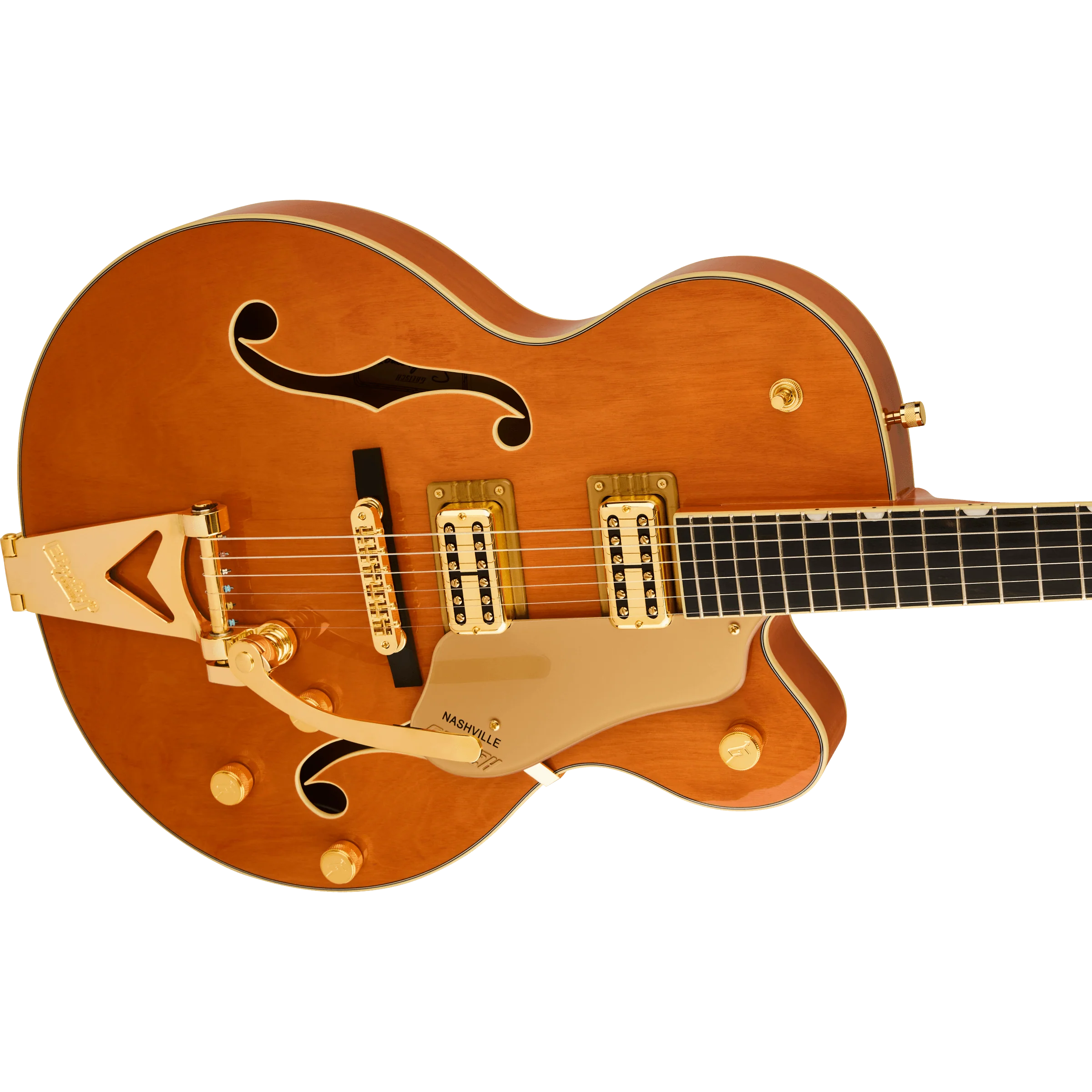 Gretsch - Synchromatic™ Nashville™ Hollow Body Single-Cut with Bigsby® - Ebony Fingerboard - 50's Orange Stain - 250-6411-512 - Image 3