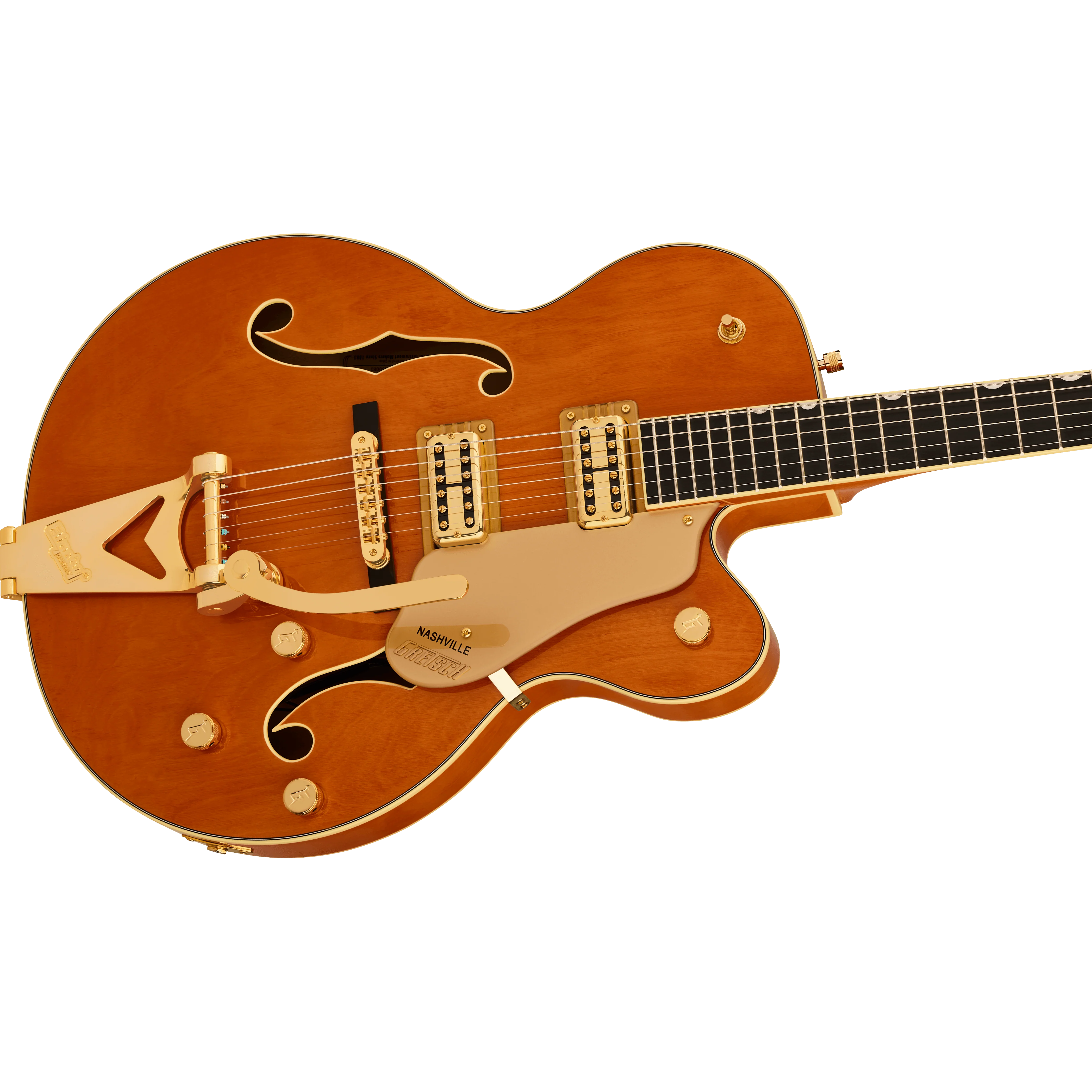 Gretsch - Synchromatic™ Nashville™ Hollow Body Single-Cut with Bigsby® - Ebony Fingerboard - 50's Orange Stain - 250-6411-512 - Image 4
