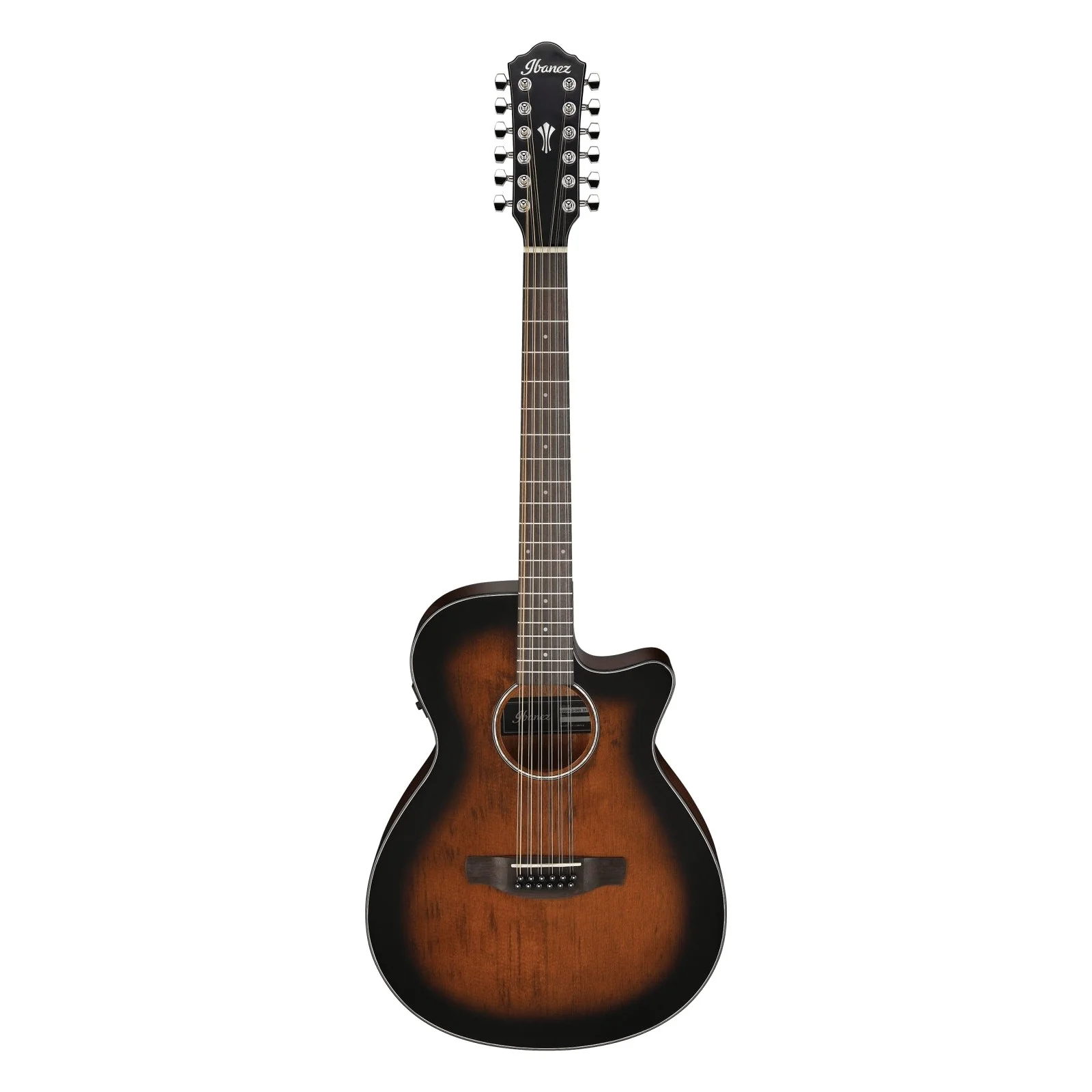 Ibanez - AEG Series AEG5012-DVH 12 String Dark Violin Sunburst High Gloss