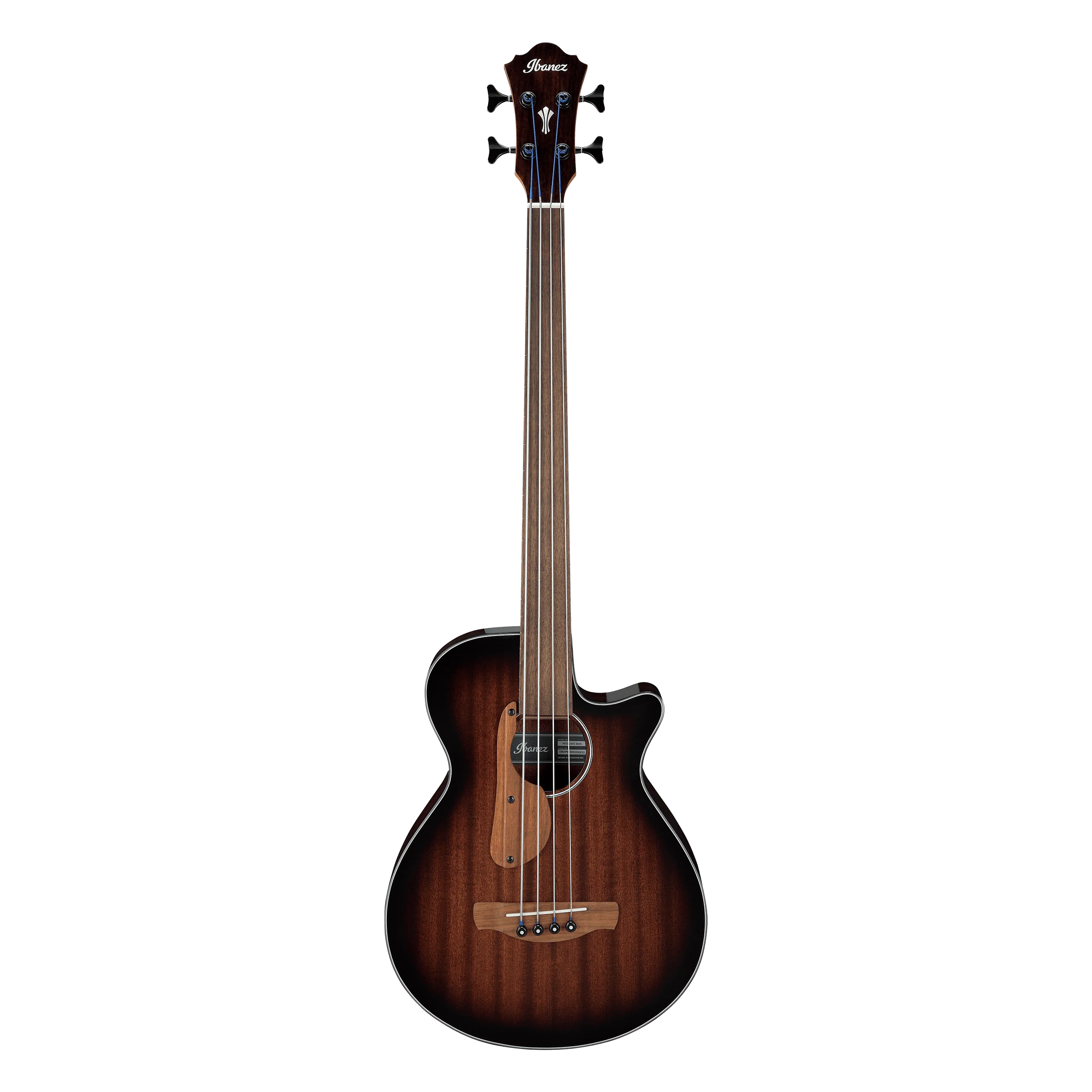 Ibanez - AEGB24FE-MHS Acoustic Bass Guitar - Mahogany Sunburst High Gloss
