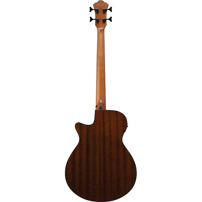 Ibanez - AEGB24FE-MHS Acoustic Bass Guitar - Mahogany Sunburst High Gloss - Image 4
