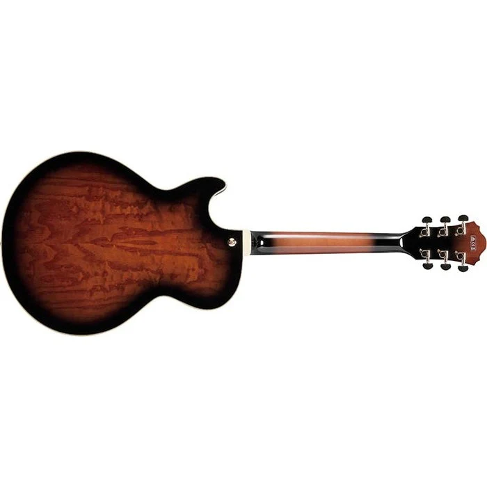 Ibanez - AG95QA Artcore Expressionist  - DBS : Dark Brown Sunburst - Image 2