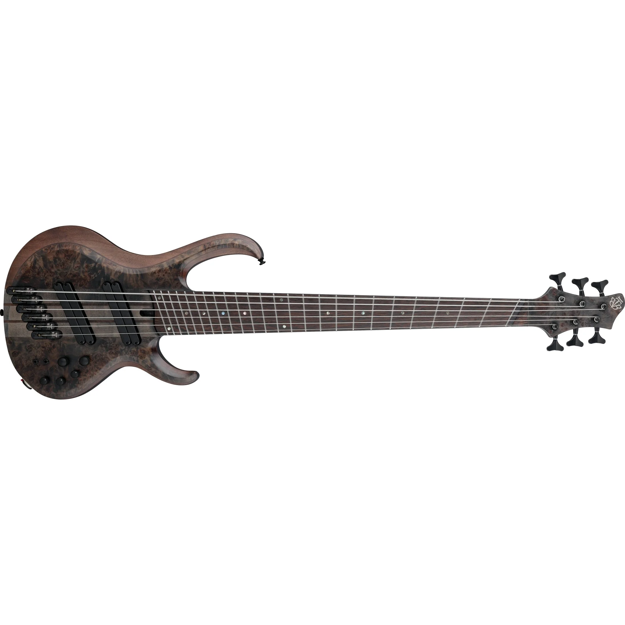 Ibanez - BTB Bass Workshop 6str Electric Bass w/Case Multi scale - Transparent Gray Flat - BTB806MSTGF