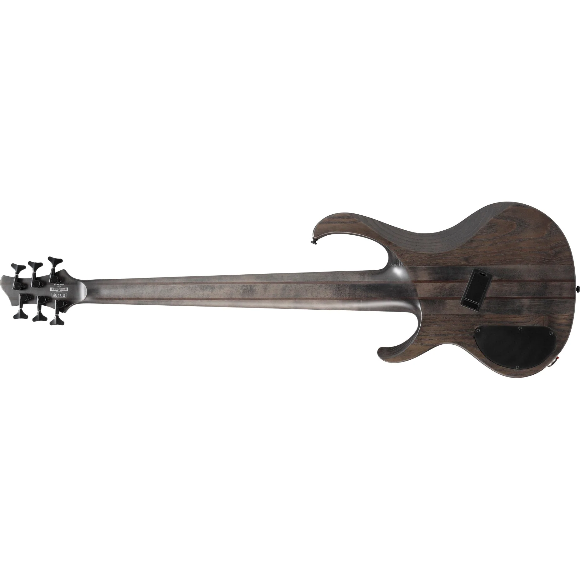 Ibanez - BTB Bass Workshop 6str Electric Bass w/Case Multi scale - Transparent Gray Flat - BTB806MSTGF - Image 2