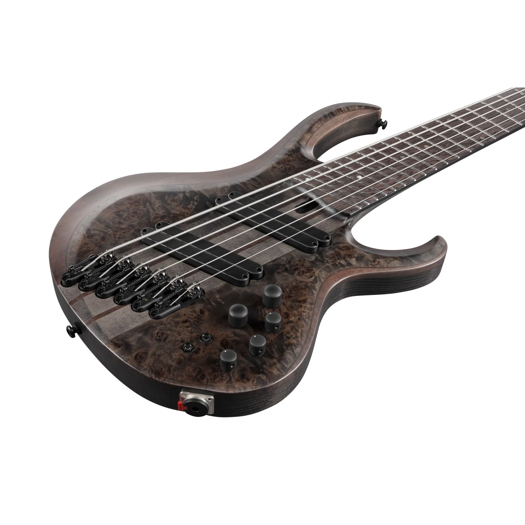 Ibanez - BTB Bass Workshop 6str Electric Bass w/Case Multi scale - Transparent Gray Flat - BTB806MSTGF - Image 3