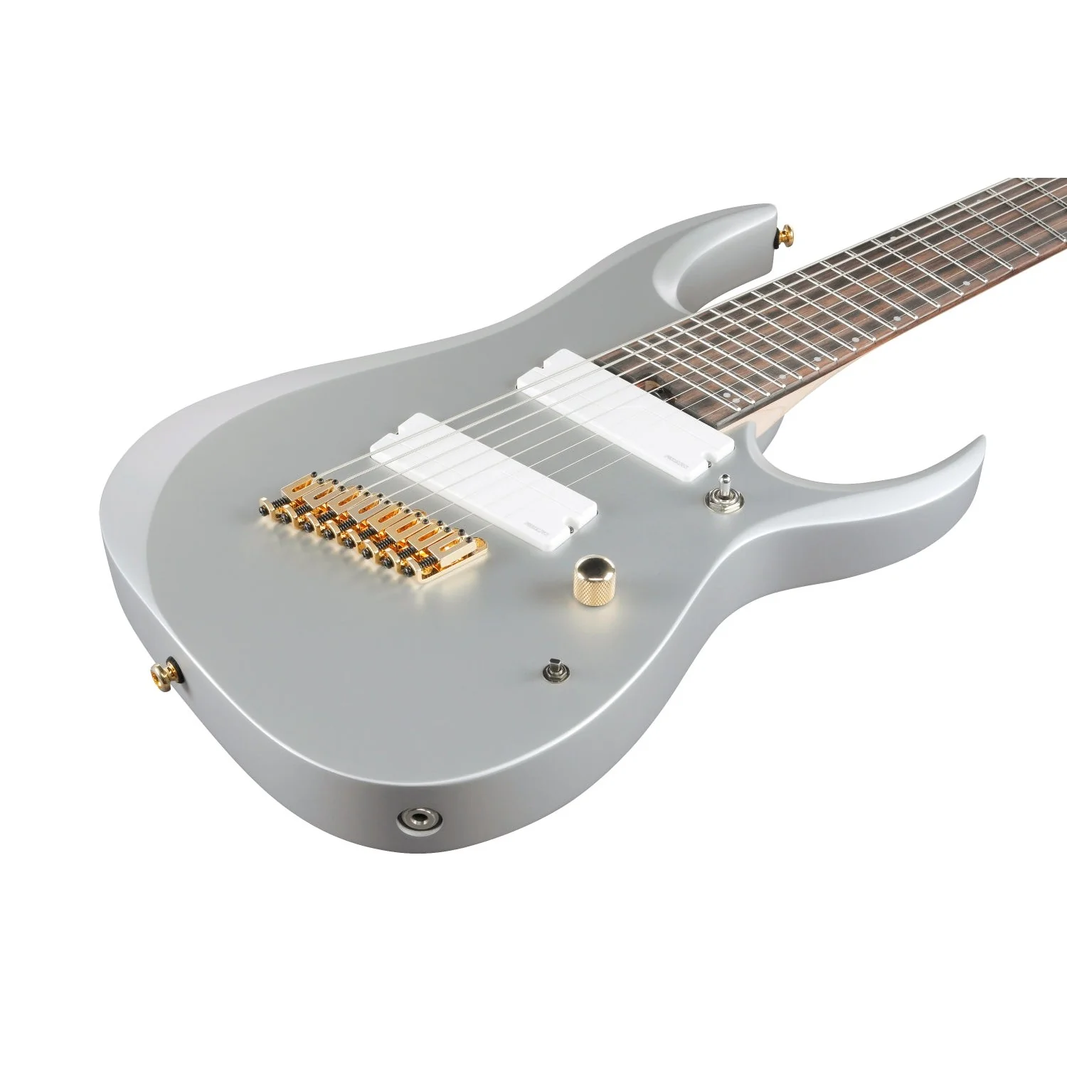 Ibanez - RGD Axe Desing Lab Multi-scale 8str Electric Guitar - Classic Silver Matte - RGDMS8CSM - Image 3