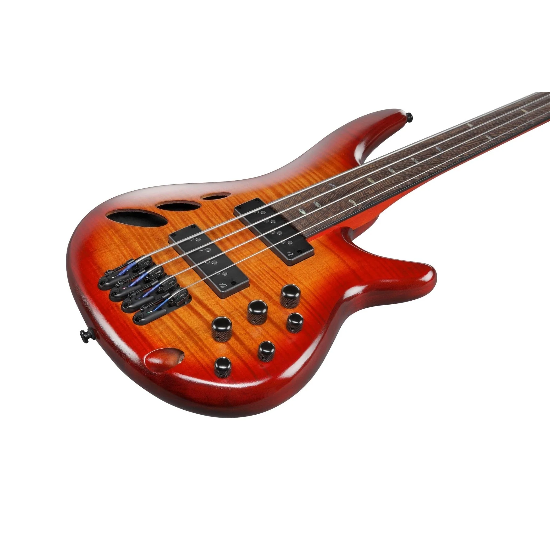 Ibanez - SR Bass Workshop 4str Electric Bass - Fretless - Brown Topaz Burst Low Gloss - SRD900FBTL - Image 3