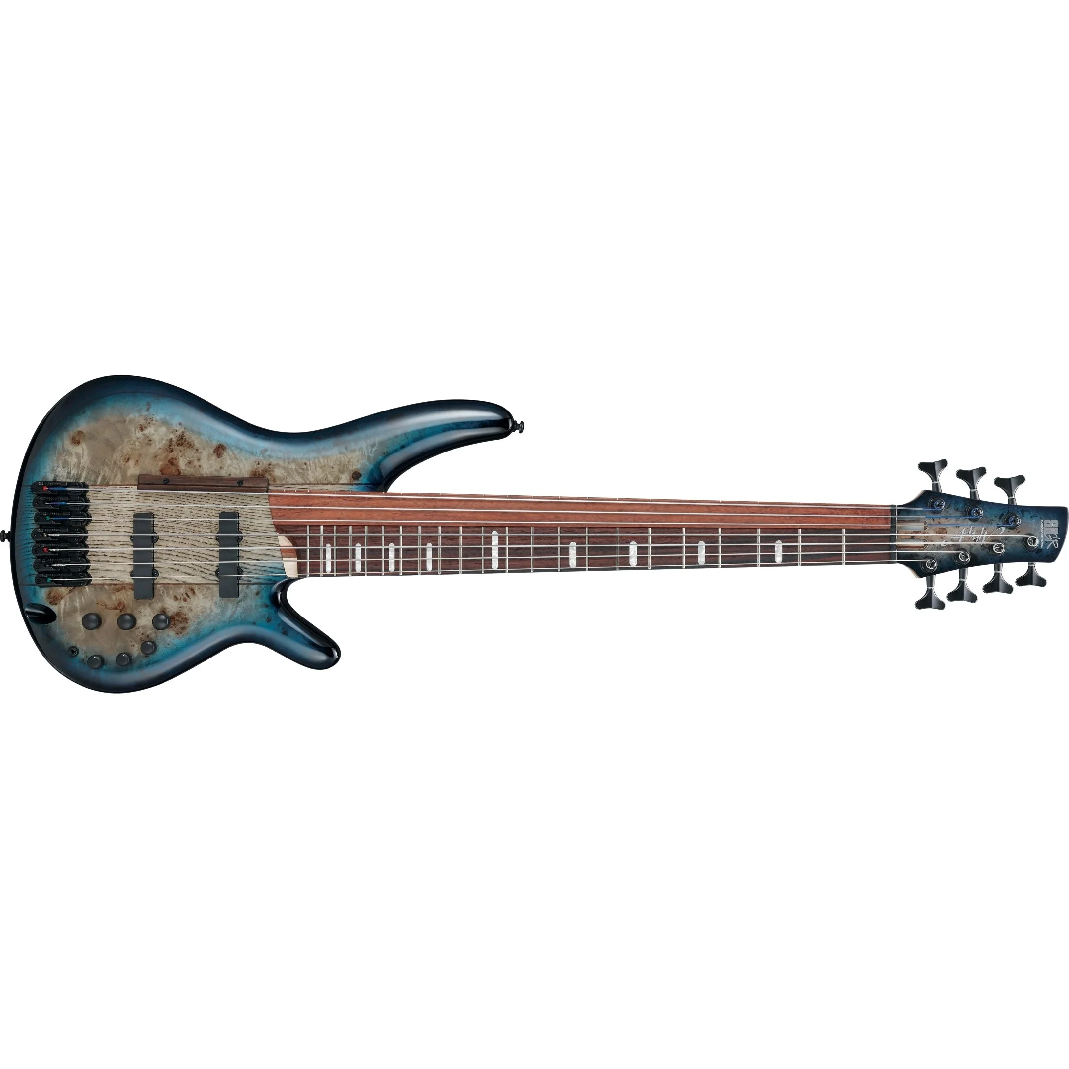 Ibanez - SR Bass Workshop 7str Electric Bass  - Cosmic Blue Starburst - SRAS7CBS