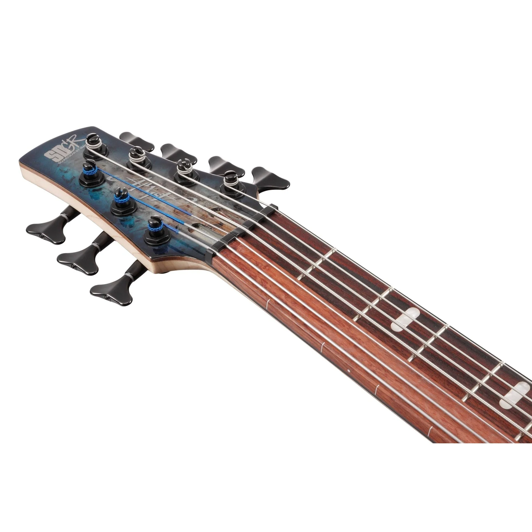 Ibanez - SR Bass Workshop 7str Electric Bass  - Cosmic Blue Starburst - SRAS7CBS - Image 5