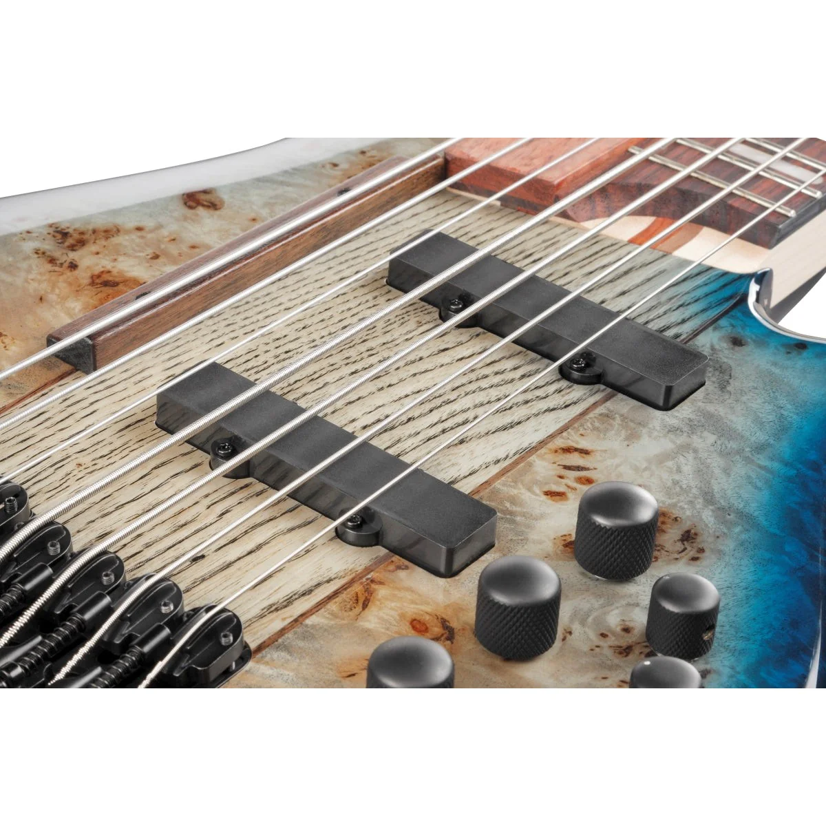 Ibanez - SR Bass Workshop 7str Electric Bass  - Cosmic Blue Starburst - SRAS7CBS - Image 8