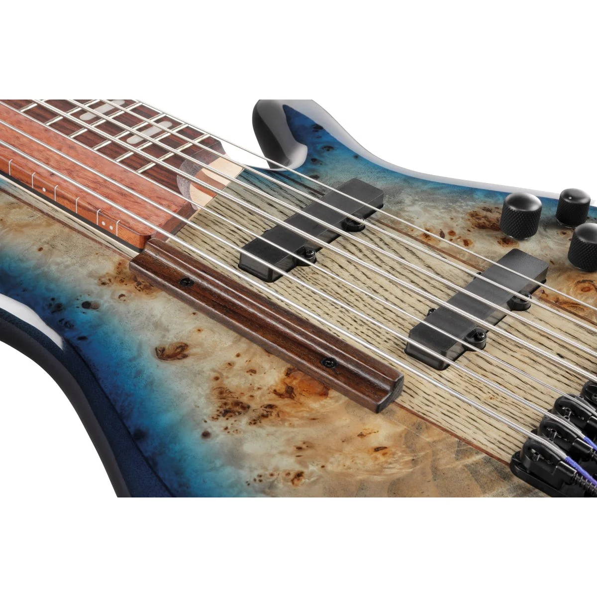 Ibanez - SR Bass Workshop 7str Electric Bass  - Cosmic Blue Starburst - SRAS7CBS - Image 9