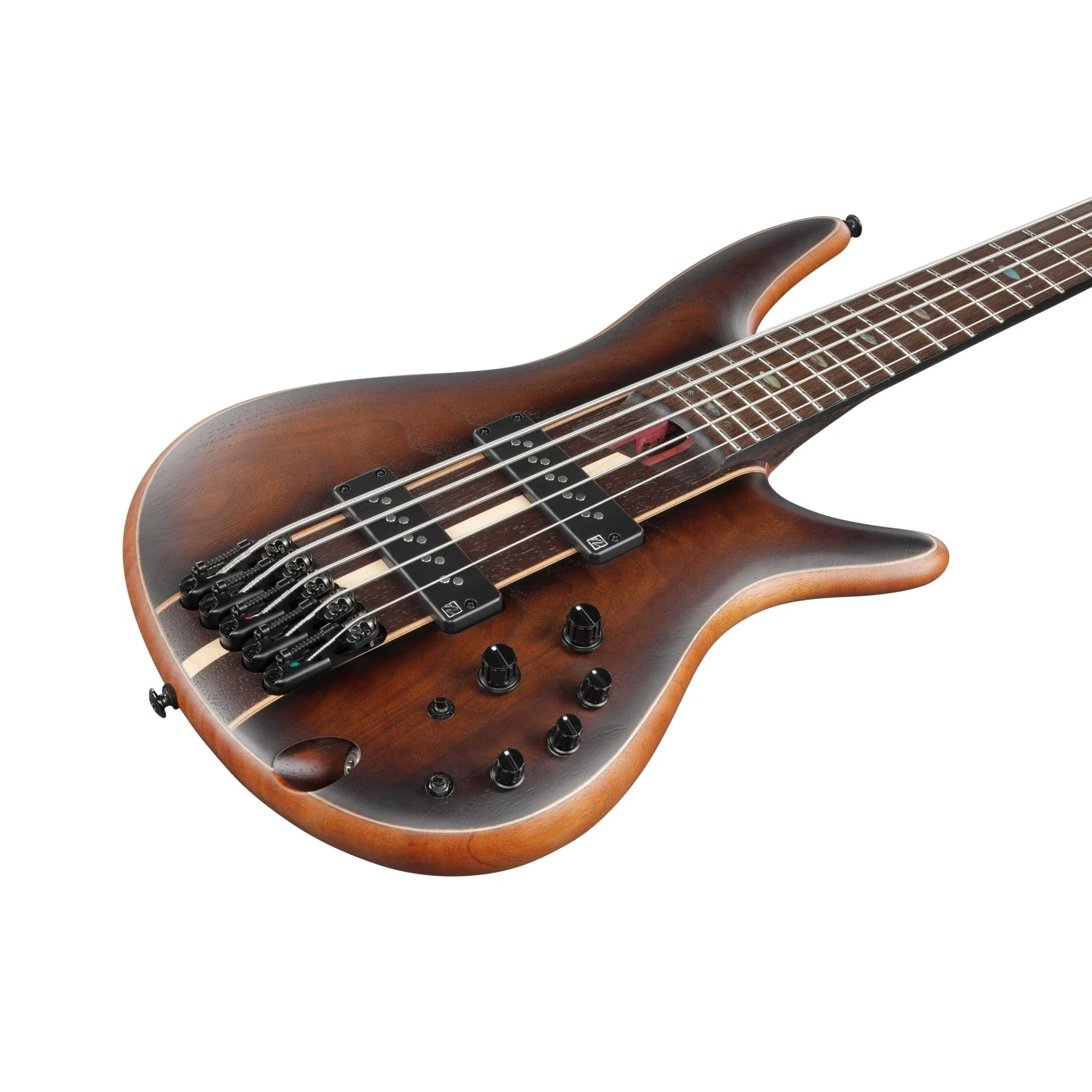 Ibanez - SR Premium 5str Electric Bass w/Bag - Dual Mocha Burst Flat - SR1355BDUF - Image 3