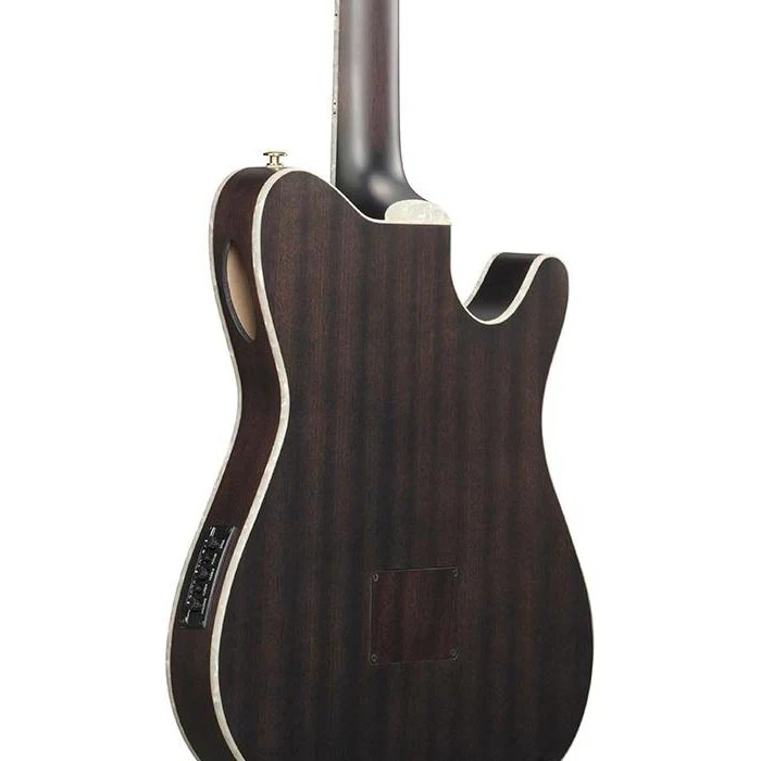 Ibanez - TOD10NL TKF Classical Guitar - Transparent Black Flat - Left-Handed - Image 3