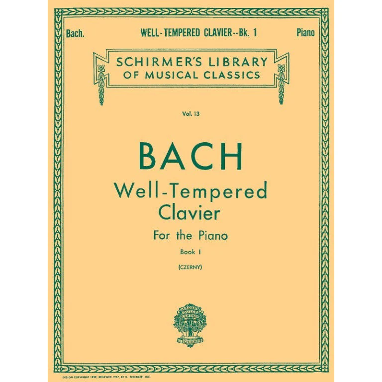 J.S. Bach - Well-Tempered Clavier - For the Piano - Book I
