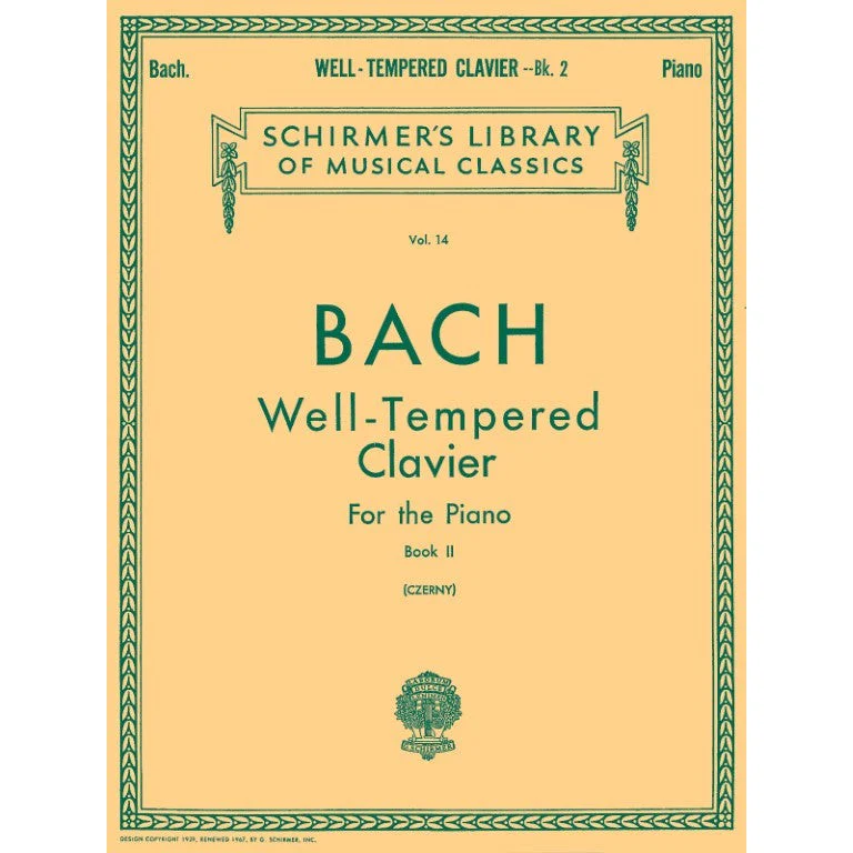 J.S. Bach - Well-Tempered Clavier - For the Piano - Book II