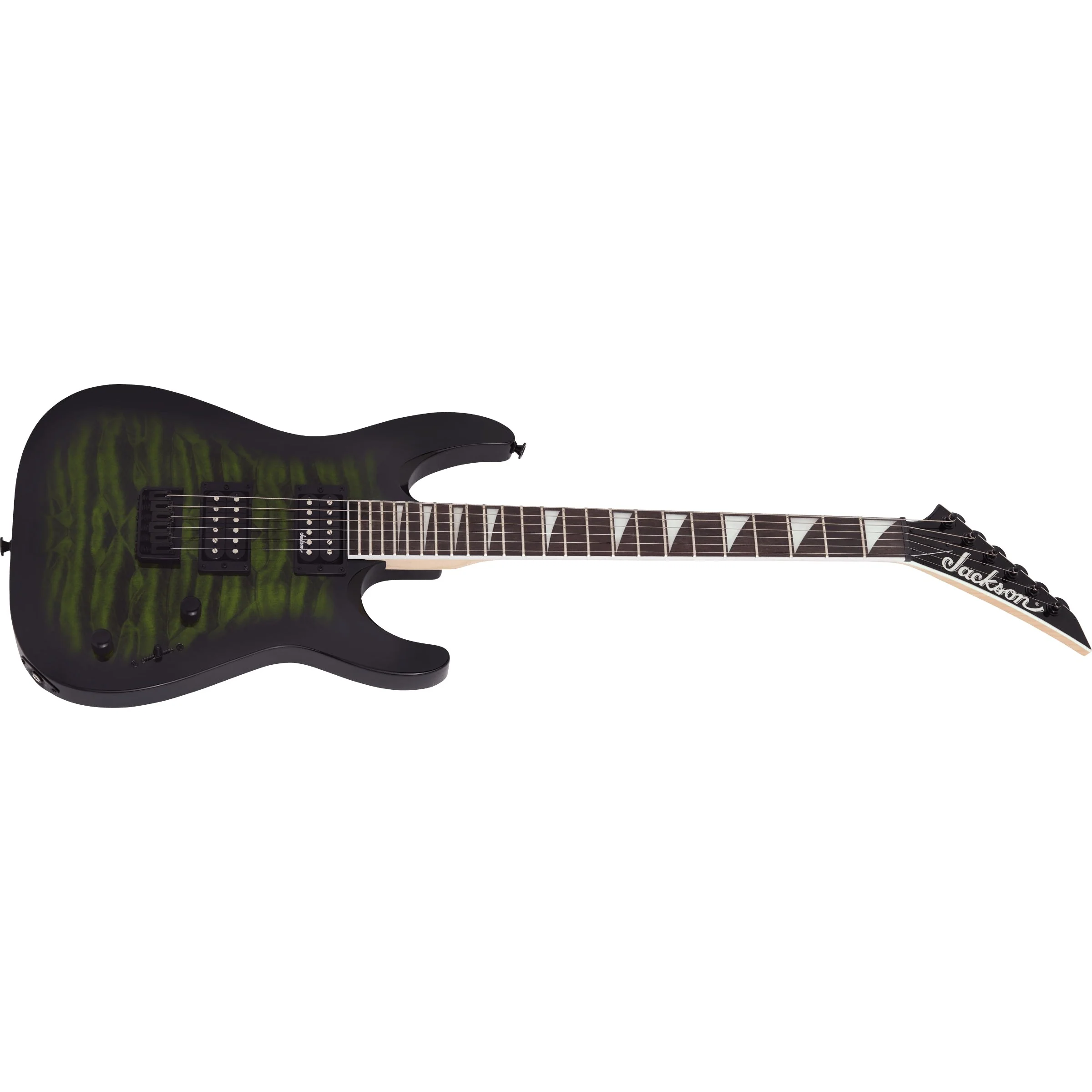 Jackson - JS Series Dinky™ Arch Top JS32Q DKA HT  291-8809-587 Transparent Green Burst - Image 3