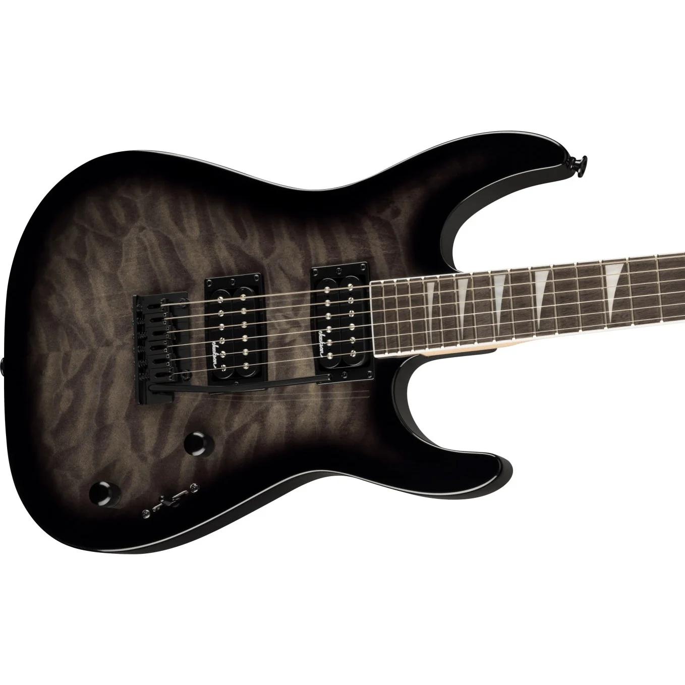 Jackson - JS Series Dinky® JS20 DKQ 2PT -  Amaranth Fingerboard -  Transparent Black Burst  - 291-0211-585 - Image 3