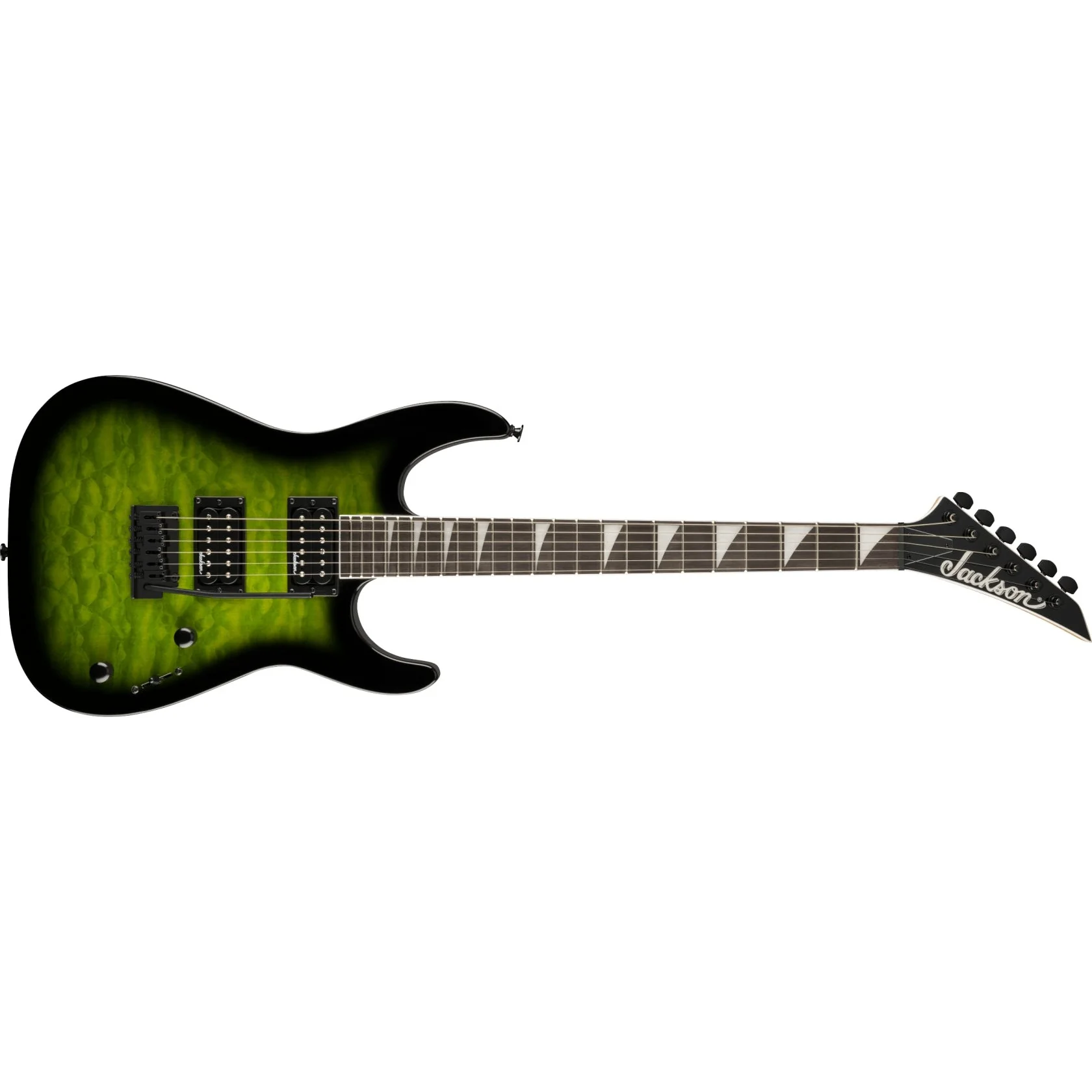 Jackson - JS Series Dinky® JS20 DKQ 2PT - Amaranth Fingerboard - Transparent Green Burst - 291-0211-587