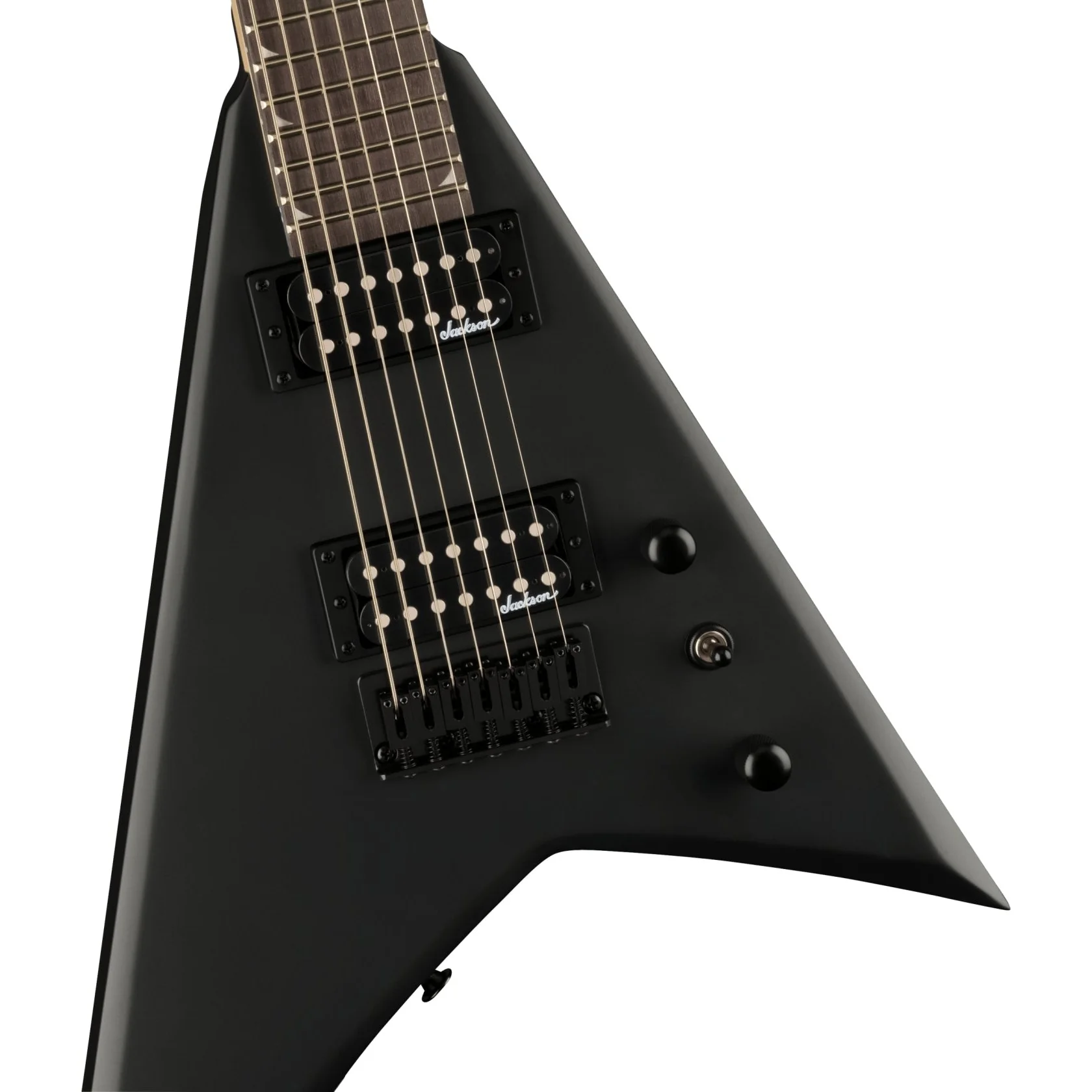 Jackson - JS Series Rhoads JS22-7 RR HT - Amaranth Fingerboard - Satin Black - 291-0137-568 - Image 4