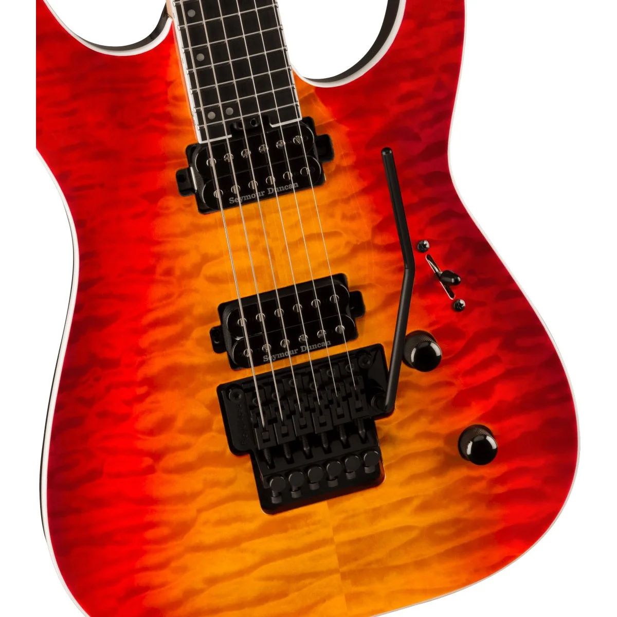 Jackson - Pro Plus Series Dinky™ DKAQ - Ebony Fingerboard - Firestorm - 291-4105-515 - Image 4