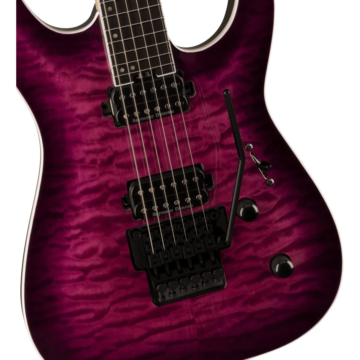 Jackson - Pro Plus Series Dinky™ DKAQ - Ebony Fingerboard - Transparent Purple Burst - 291-4105-552 - Image 4
