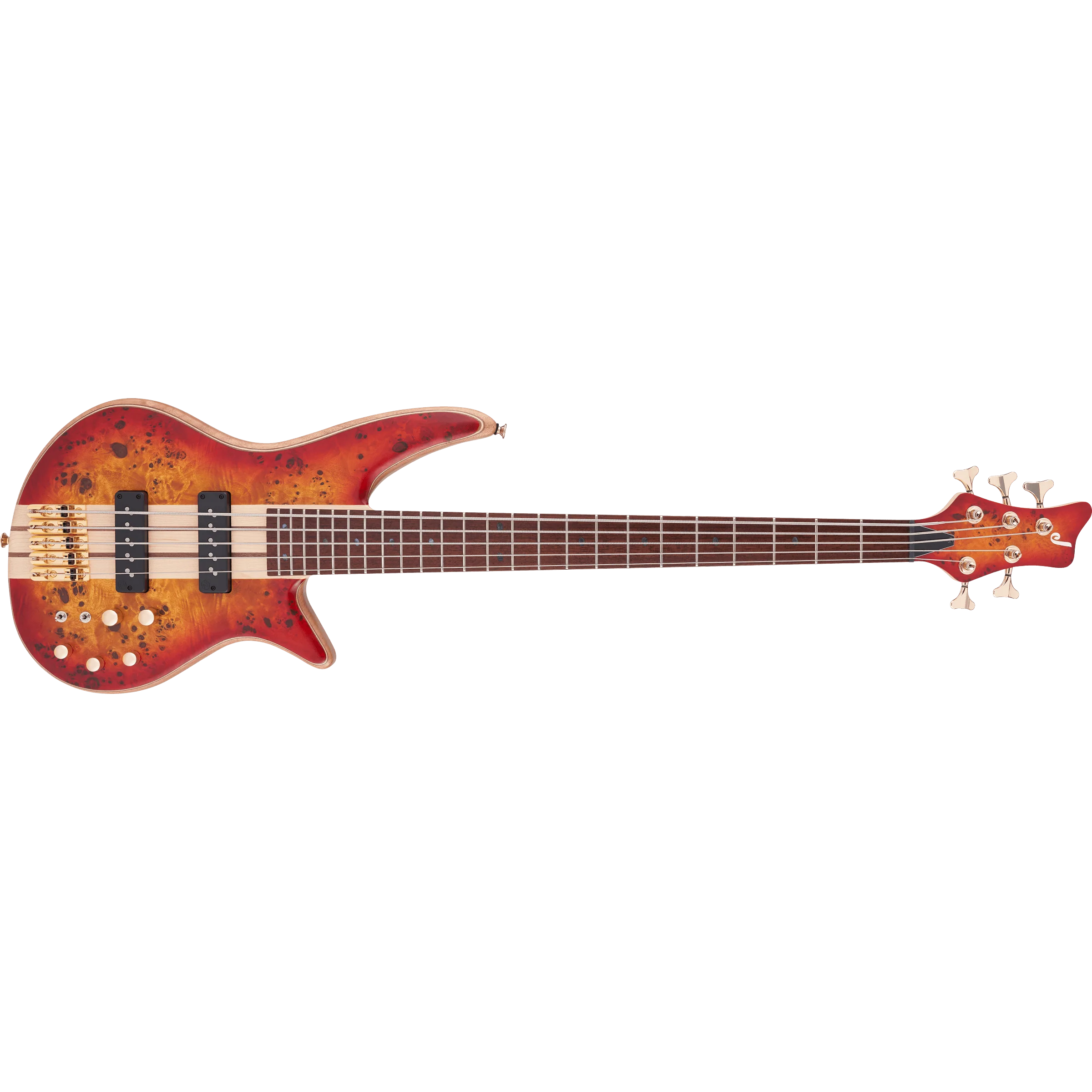 Jackson - Pro Series Spectra Bass SBP V - Caramelized Jatoba Fingerboard - Transparent Cherry Burst - 291-9934-515