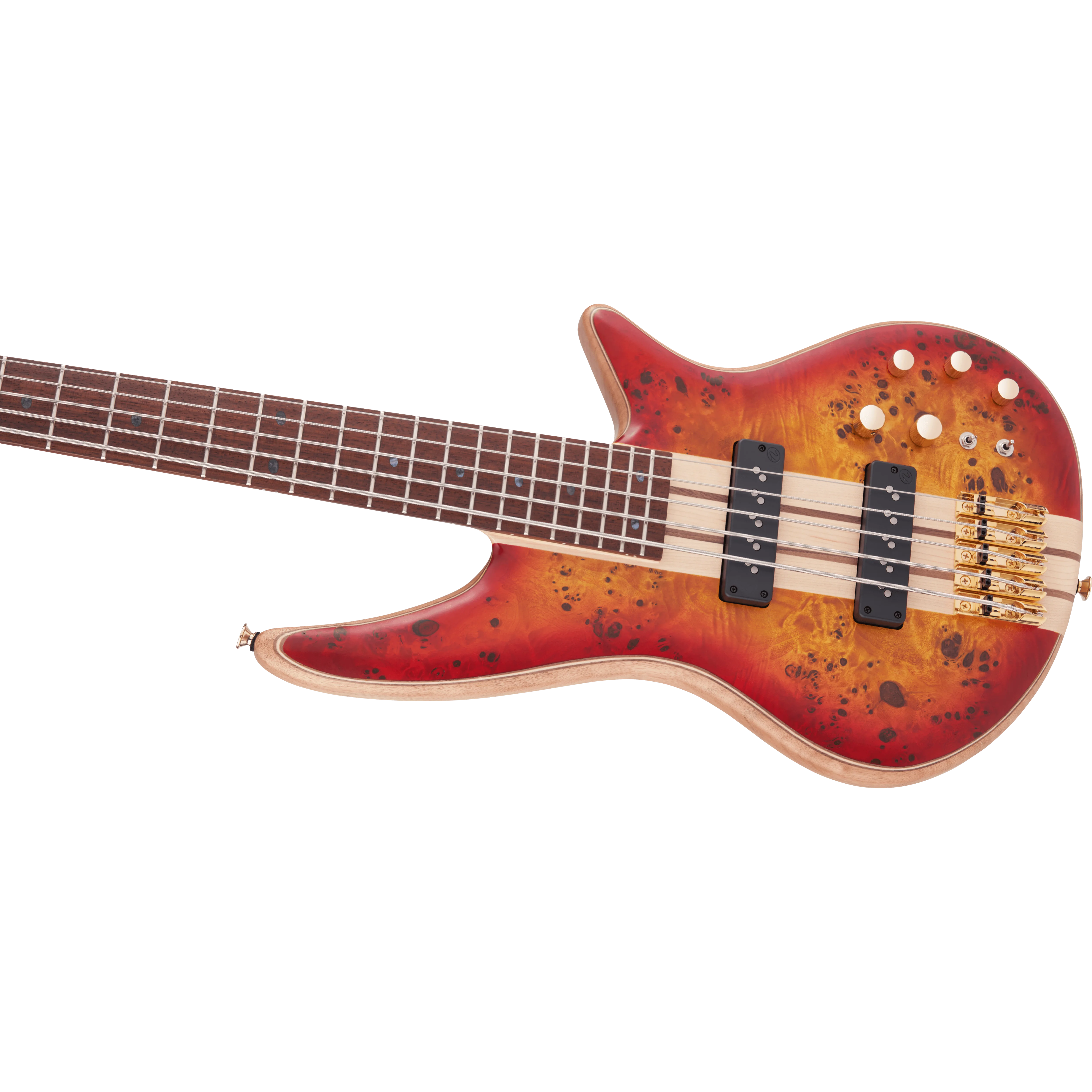 Jackson - Pro Series Spectra Bass SBP V - Caramelized Jatoba Fingerboard - Transparent Cherry Burst - 291-9934-515 - Image 5