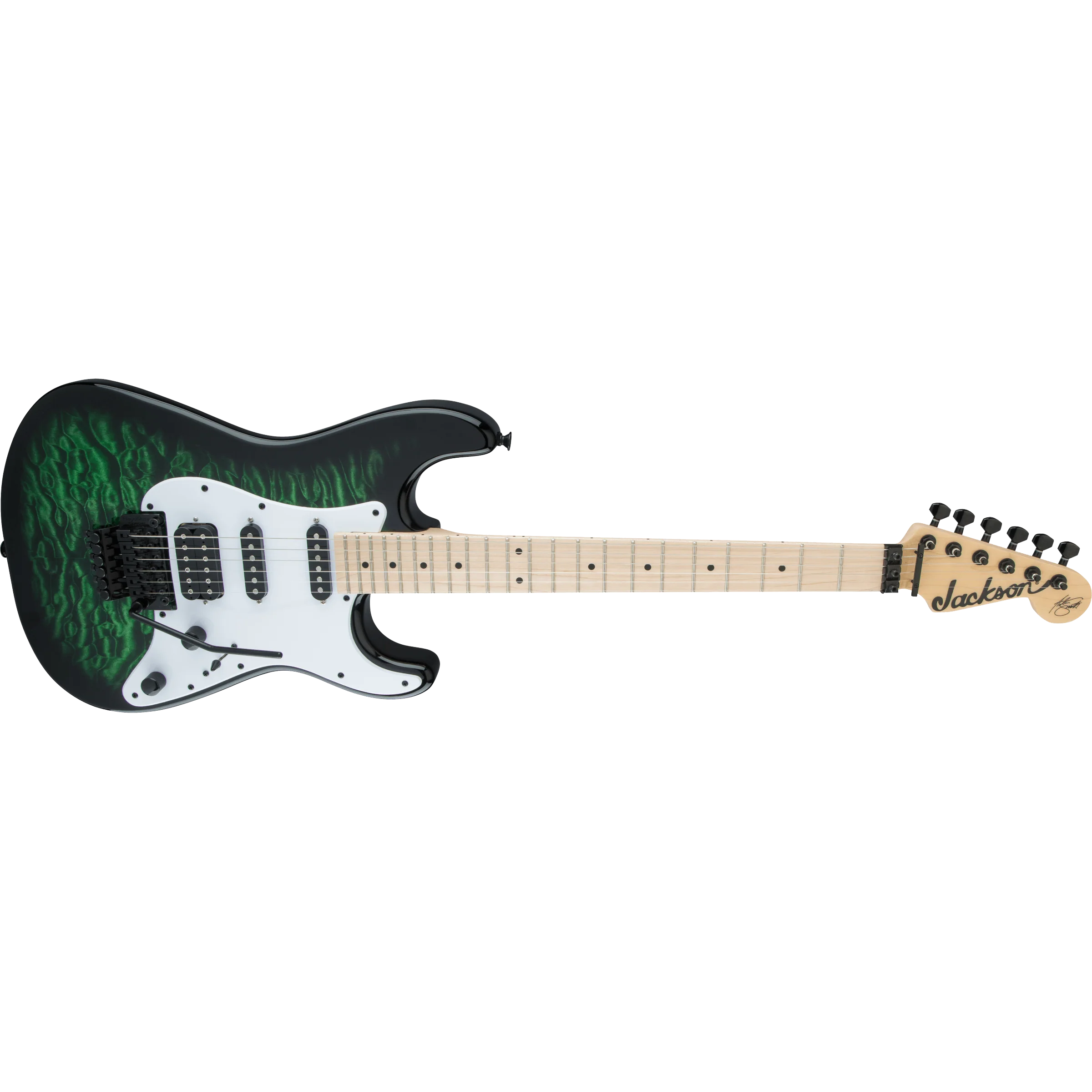 Jackson - X Series Signature Adrian Smith SDXQM - Maple Fingerboard - Transparent Green - 291-3052-587 - Image 3