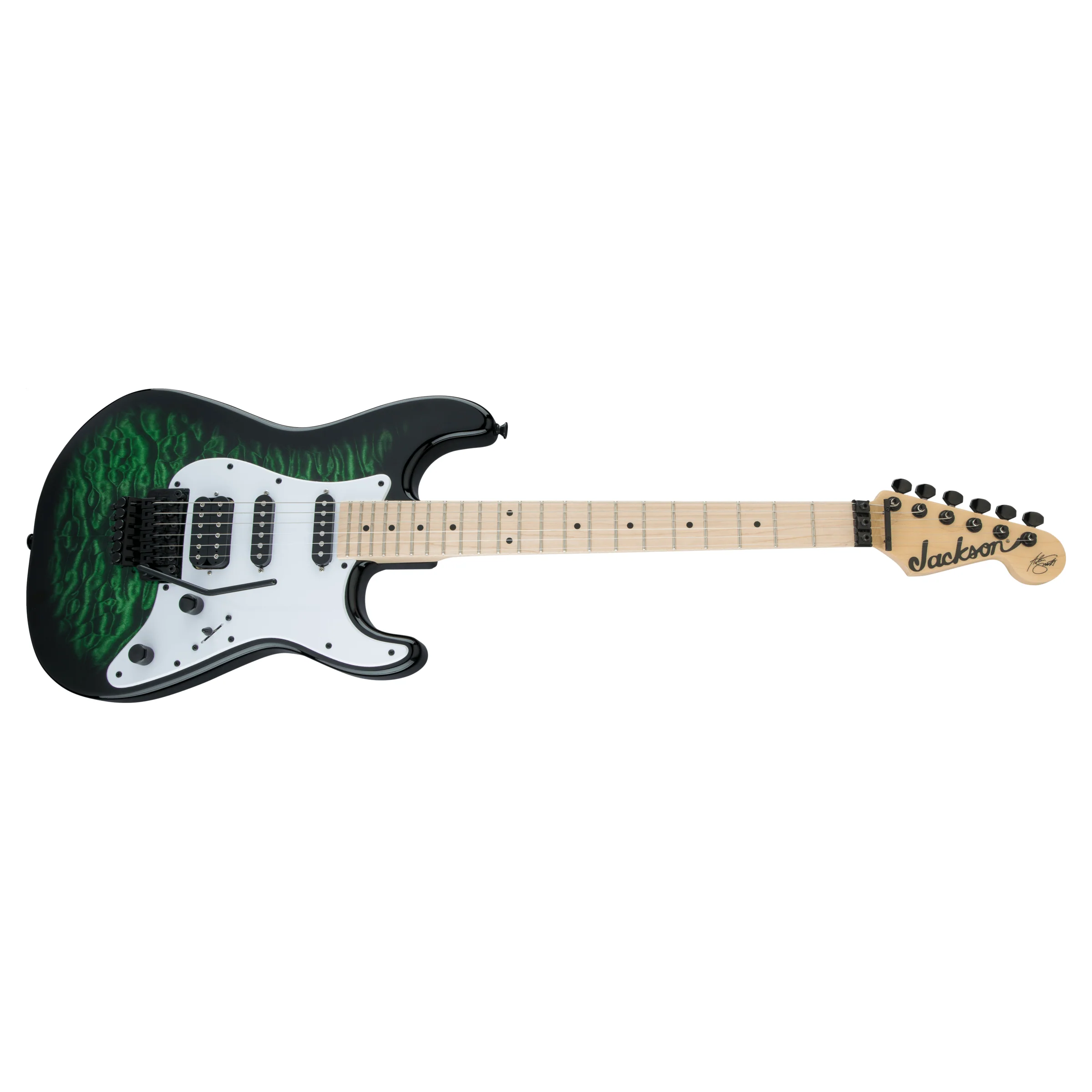 Jackson - X Series Signature Adrian Smith SDXQM - Maple Fingerboard - Transparent Green - 291-3052-587 - Image 4