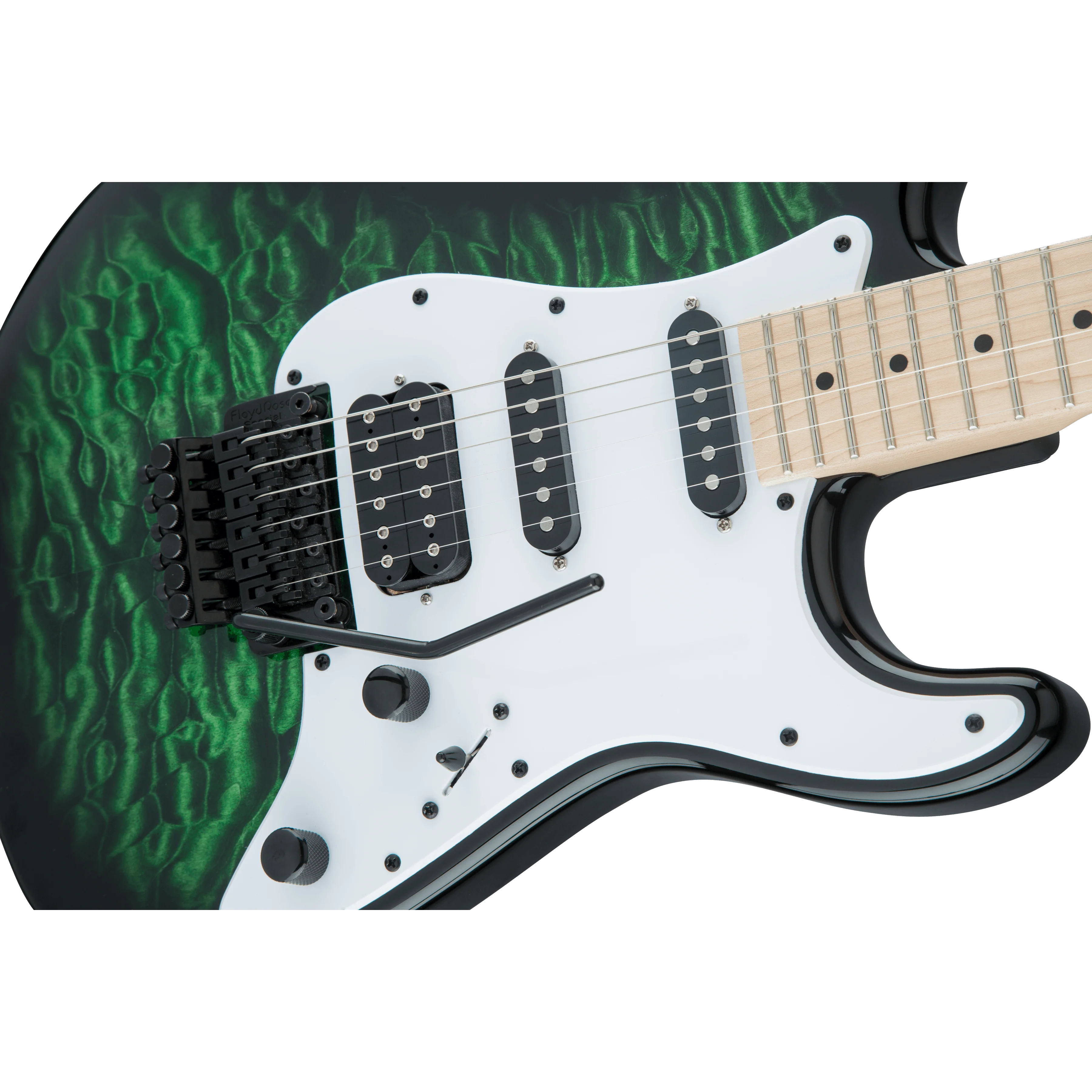 Jackson - X Series Signature Adrian Smith SDXQM - Maple Fingerboard - Transparent Green - 291-3052-587 - Image 5