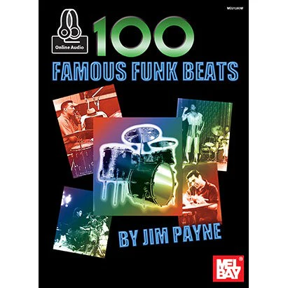 Jim Payne - 100 Famous Funk Beats (Book + Online Audio)