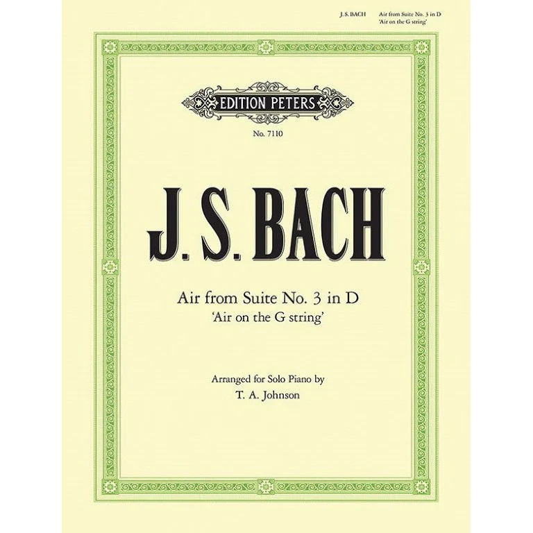J.S. Bach - Air on the G String from Orchestral Suite No. 3 in D BWV 1068 (Arr. for Piano)