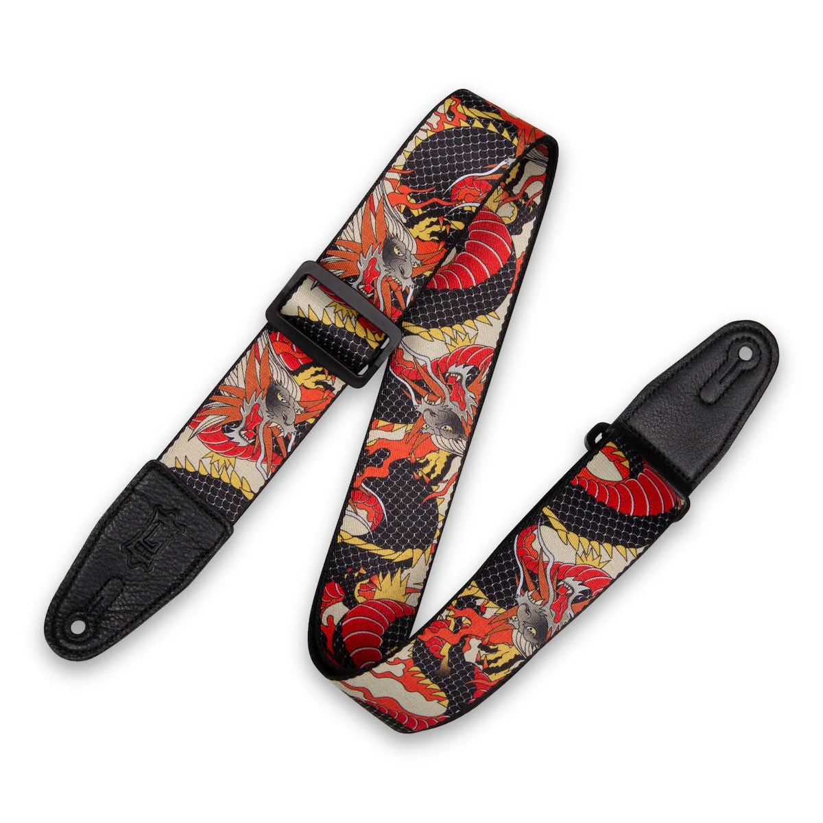 Levy's - Polyester Guitar Strap Japanese Traditional Dragon MPD2-123