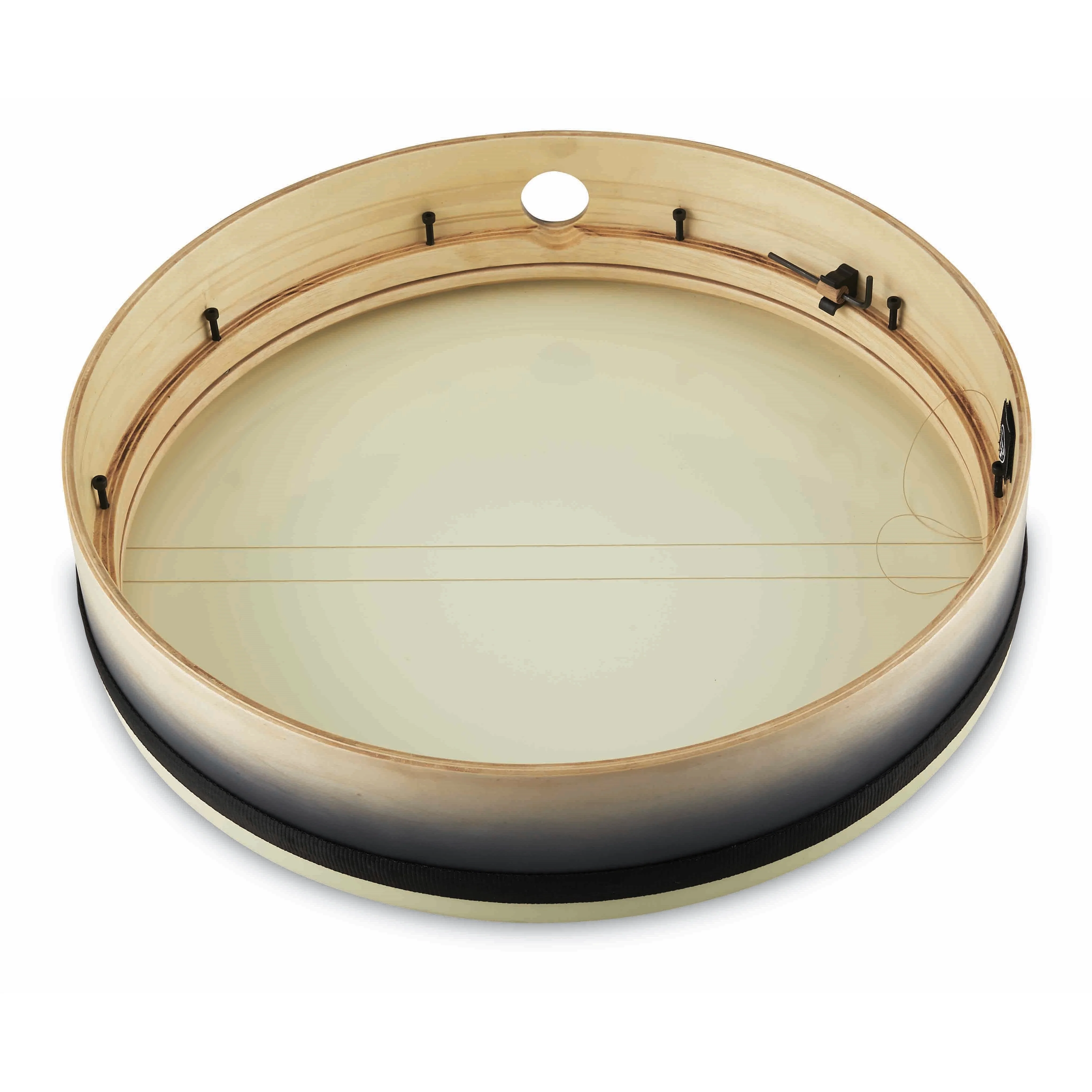 LP (Latin Percussion) - 18" x 4" Tunable Bendir Frame Drum - Black Fade - LP5030BF - Image 3
