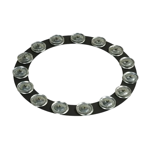 LP (Latin Percussion) - LP® 14" Tambo-Ring - Black Sand with Galvanized Steel Jingles - LP3814BGA