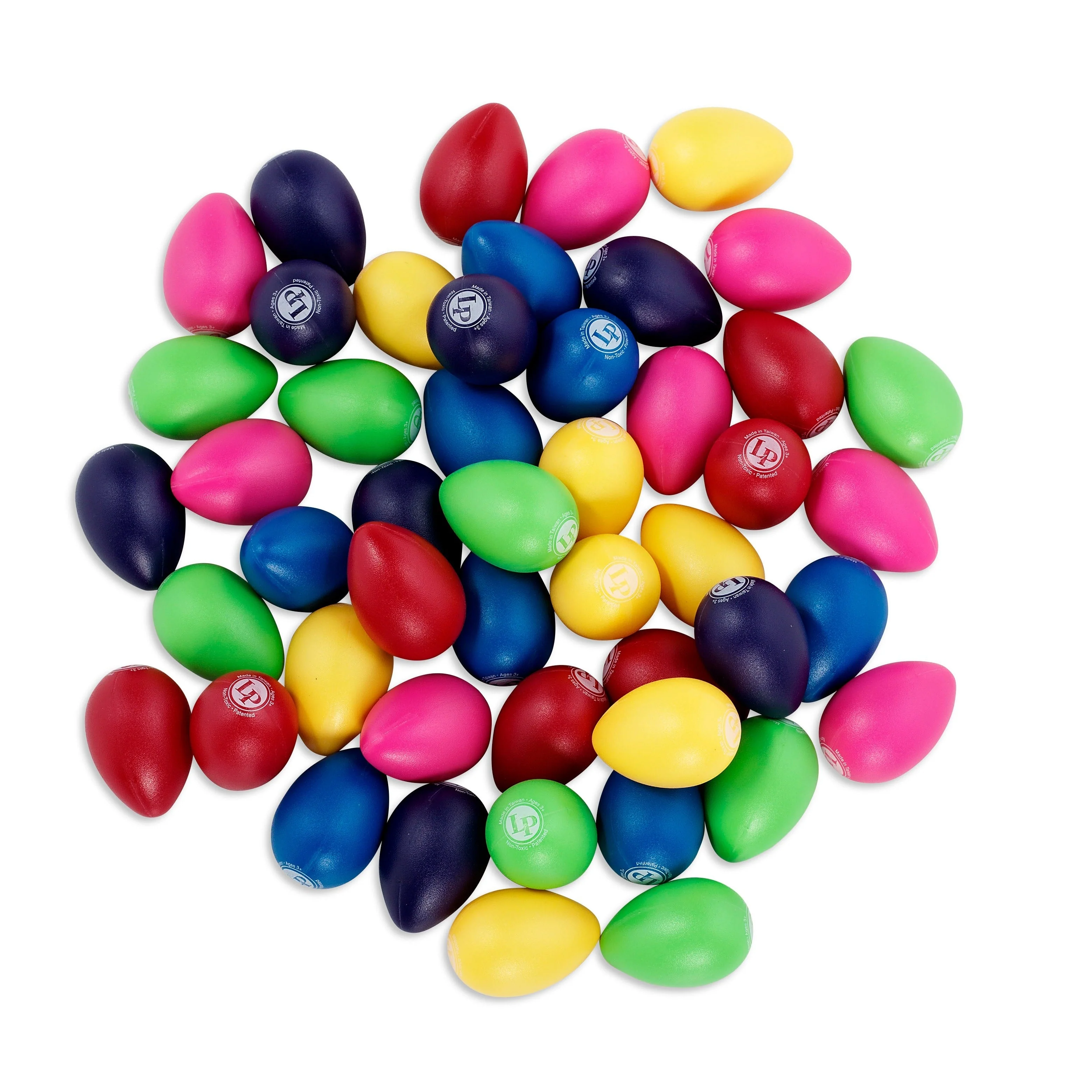 LP (Latin Percussion) - Mixed Pack of 48 Egg Shakers - Assorted Colors - LPR001BD48-I