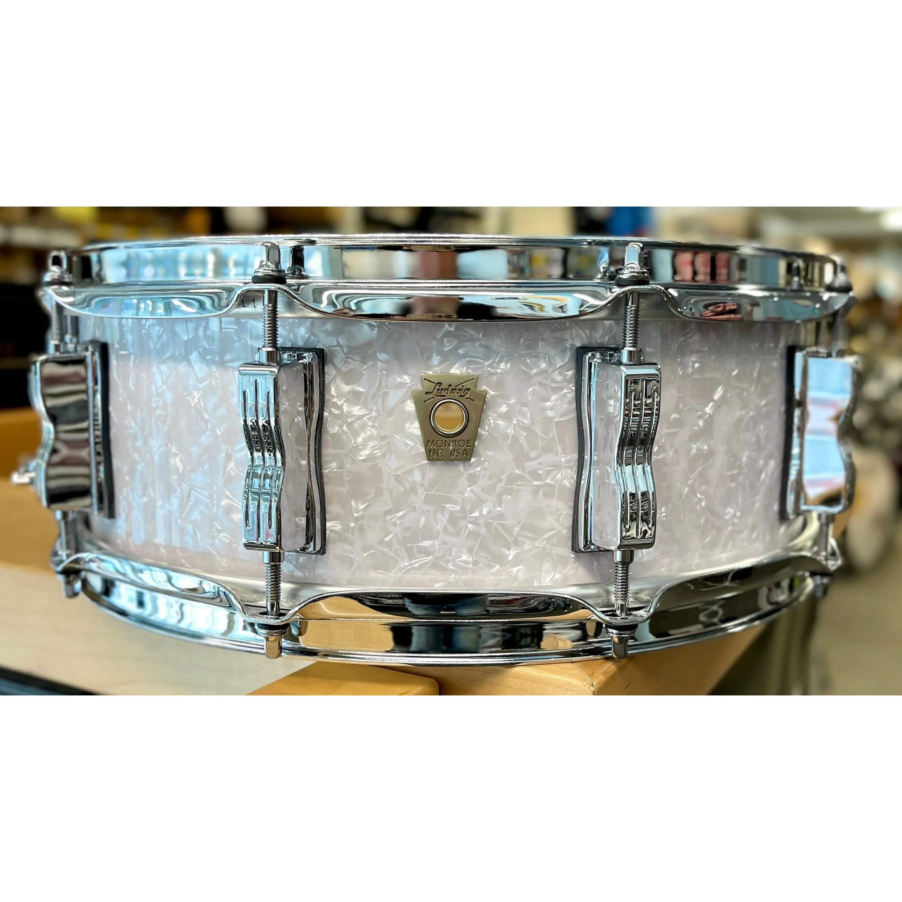 Ludwig - Classic Maple Snare 5X14 White Marine Pearl LS401XXOP