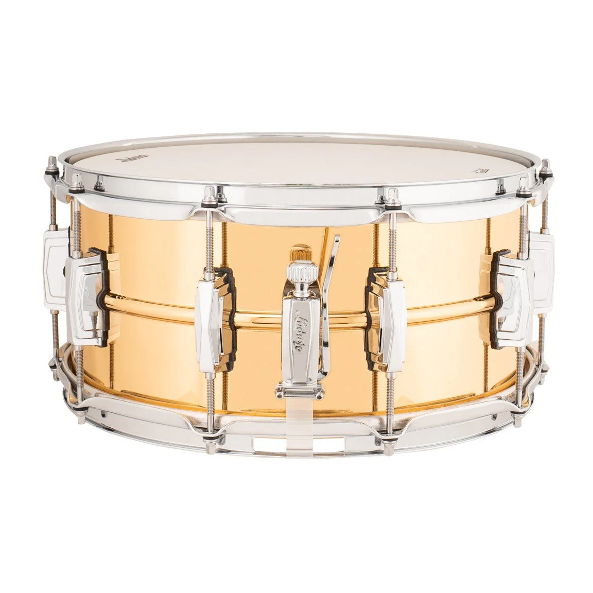 Ludwig - Polished Bronze Phonic Snare 6.5x14 with Imperial Lugs LB552 - Image 3