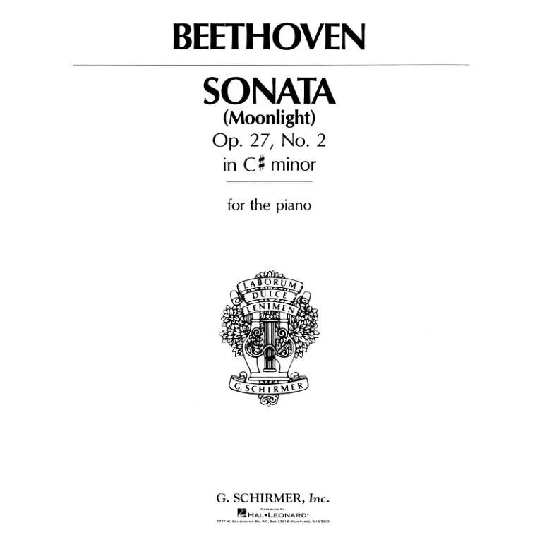 L.V. Beethoven - Sonata (Moonlight) Op. 27, No. 2 in C# minor - for the piano