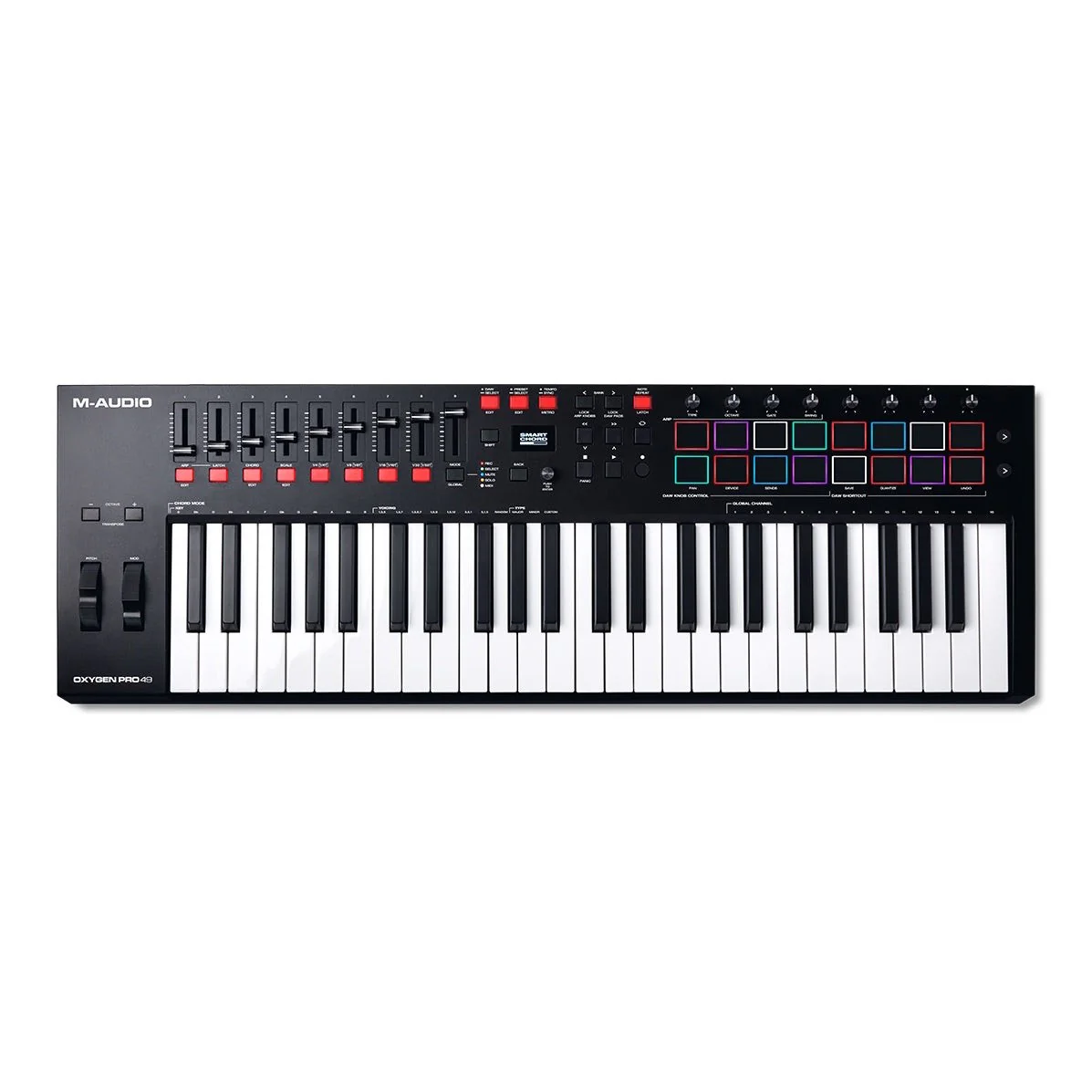 M-Audio - Oxygen Pro 49 49-key USB powered MIDI controller with Smart Controls and Auto-mapping