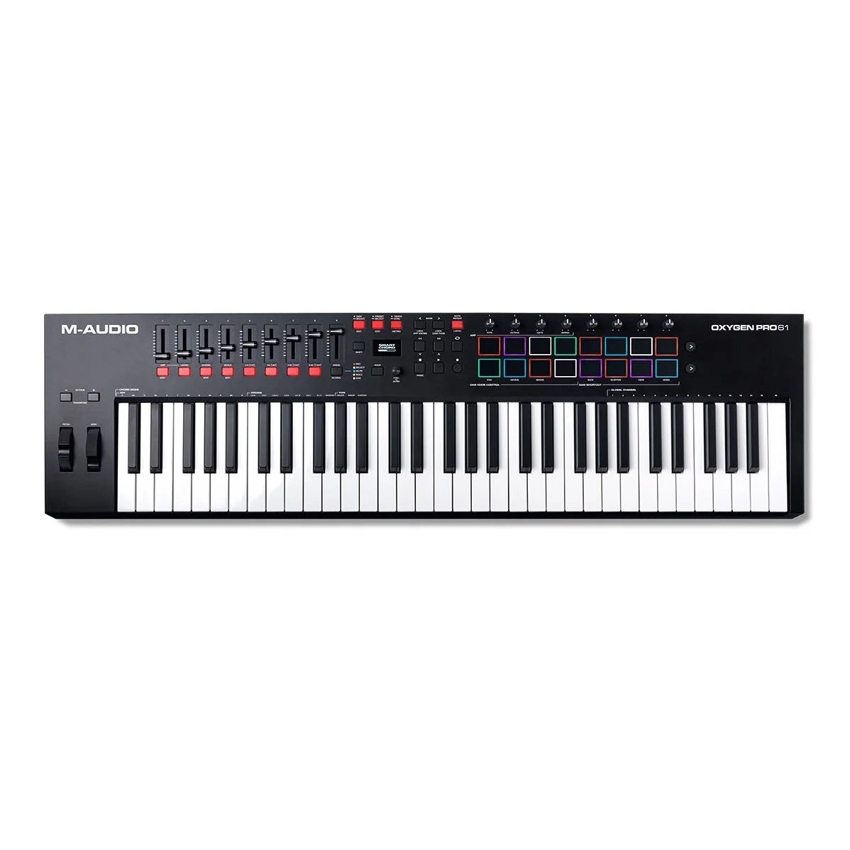 M-Audio - Oxygen Pro 61 61-key USB powered MIDI controller with Smart Controls and Auto-mapping