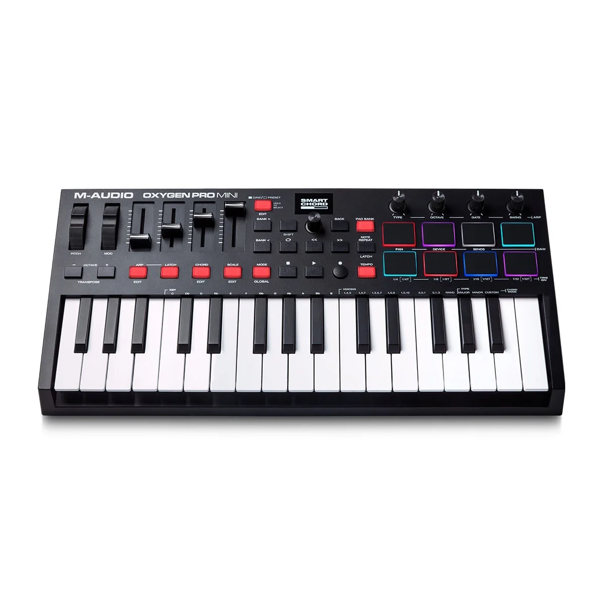 M-Audio - Oxygen Pro Mini 32-Mini-key USB MIDI Controller with Smart Controls and Auto-mapping - Image 3