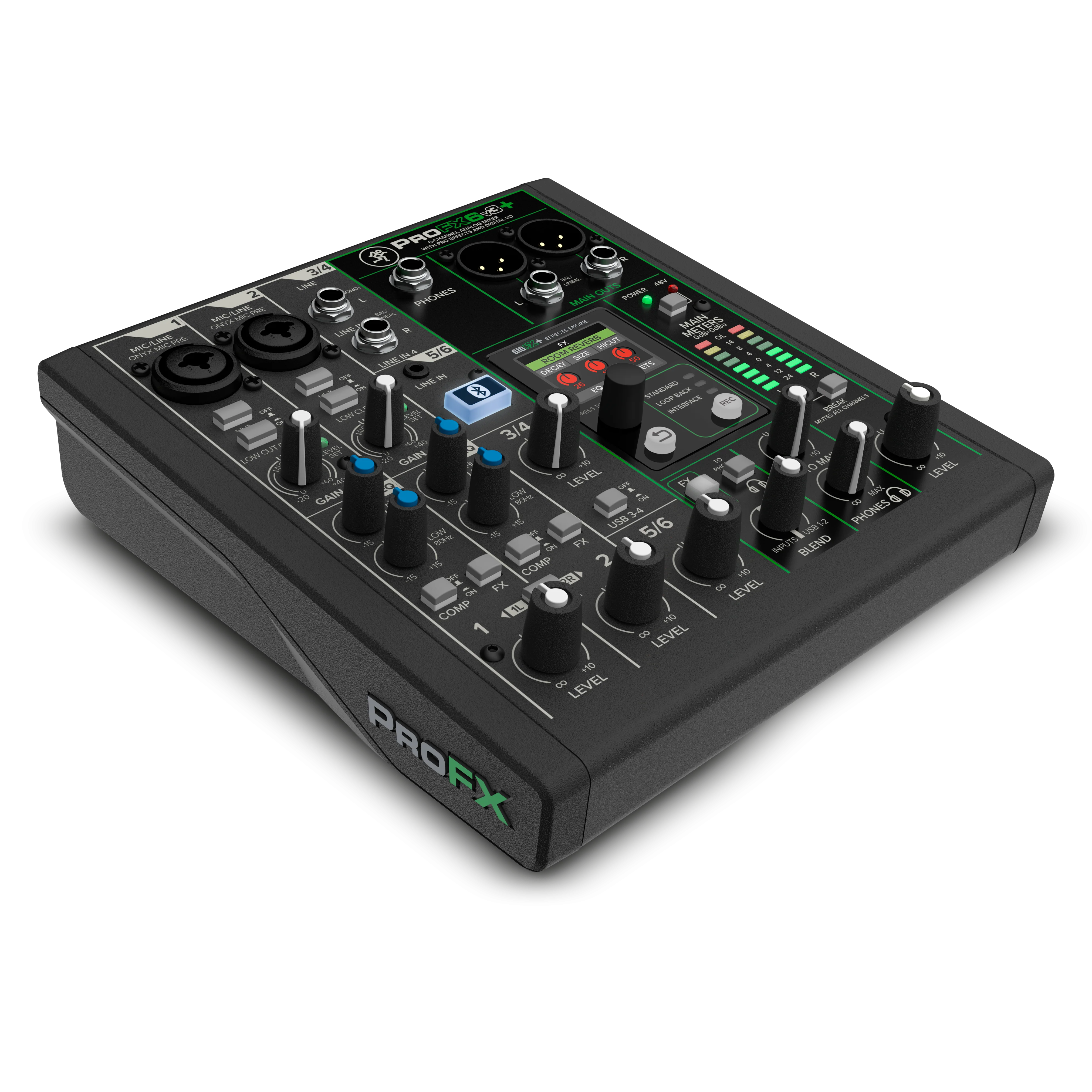Mackie - ProFX6v3+ 6-Channel Analog Mixer With Enhanced FX - USB Recording Modes and Bluetooth® - Image 3