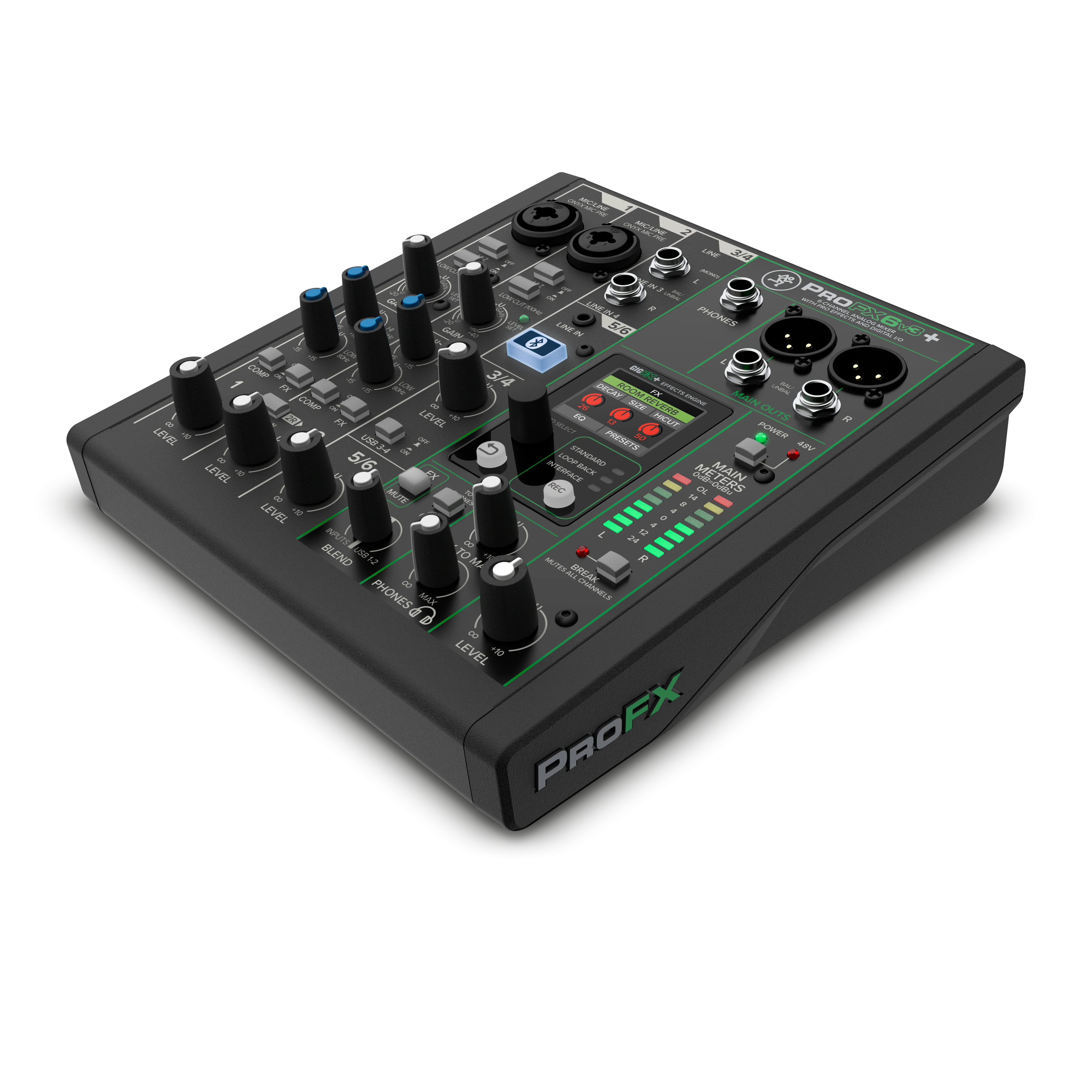 Mackie - ProFX6v3+ 6-Channel Analog Mixer With Enhanced FX - USB Recording Modes and Bluetooth® - Image 4