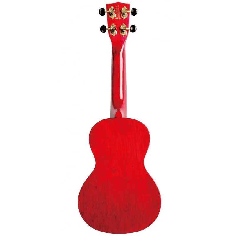 Mahalo Ukuleles - Hano Series Concert Ukulele Transparent Red - MH2-TWR - Image 2
