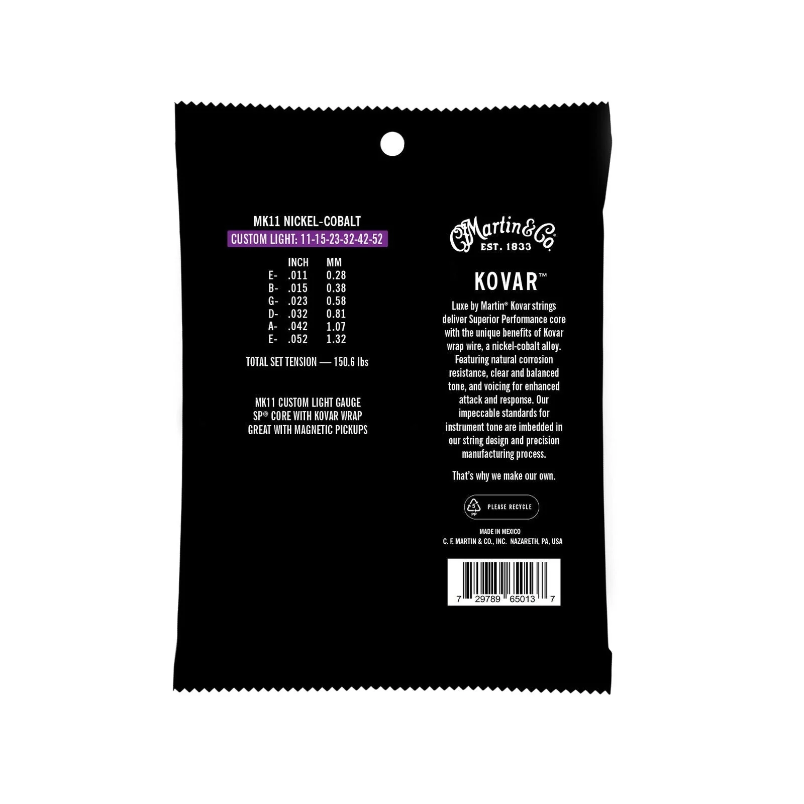 Martin - Luxe By Martin® Kovar™ Strings - Custom Light - 41Y23MK11 - Image 2