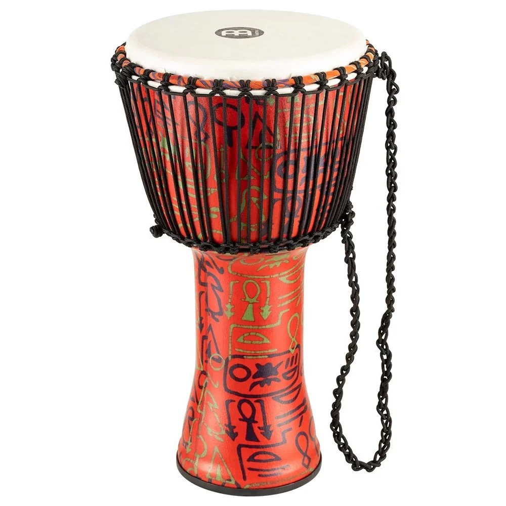 Meinl - Rope Tuned Travel Series Djembe Synthetic Head 12" Pharaoh´s Script PADJ1-L-F